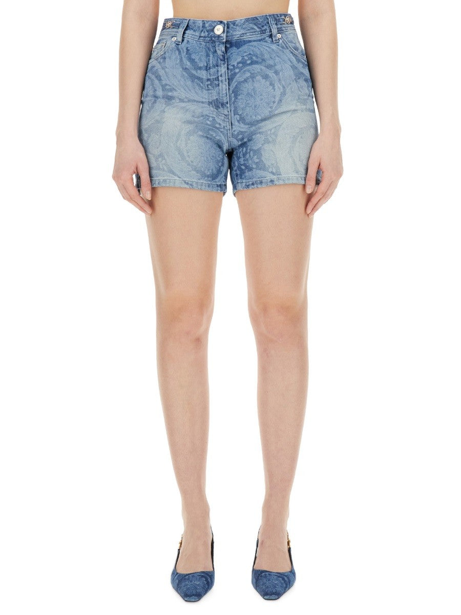 Versace - Woman - Blue - Shorts