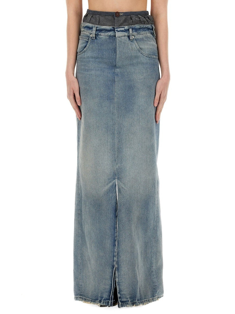 Maison Margiela - Woman - Blue - Skirt