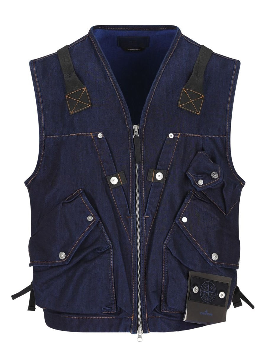 Stone Island - Man - Blue - Vest