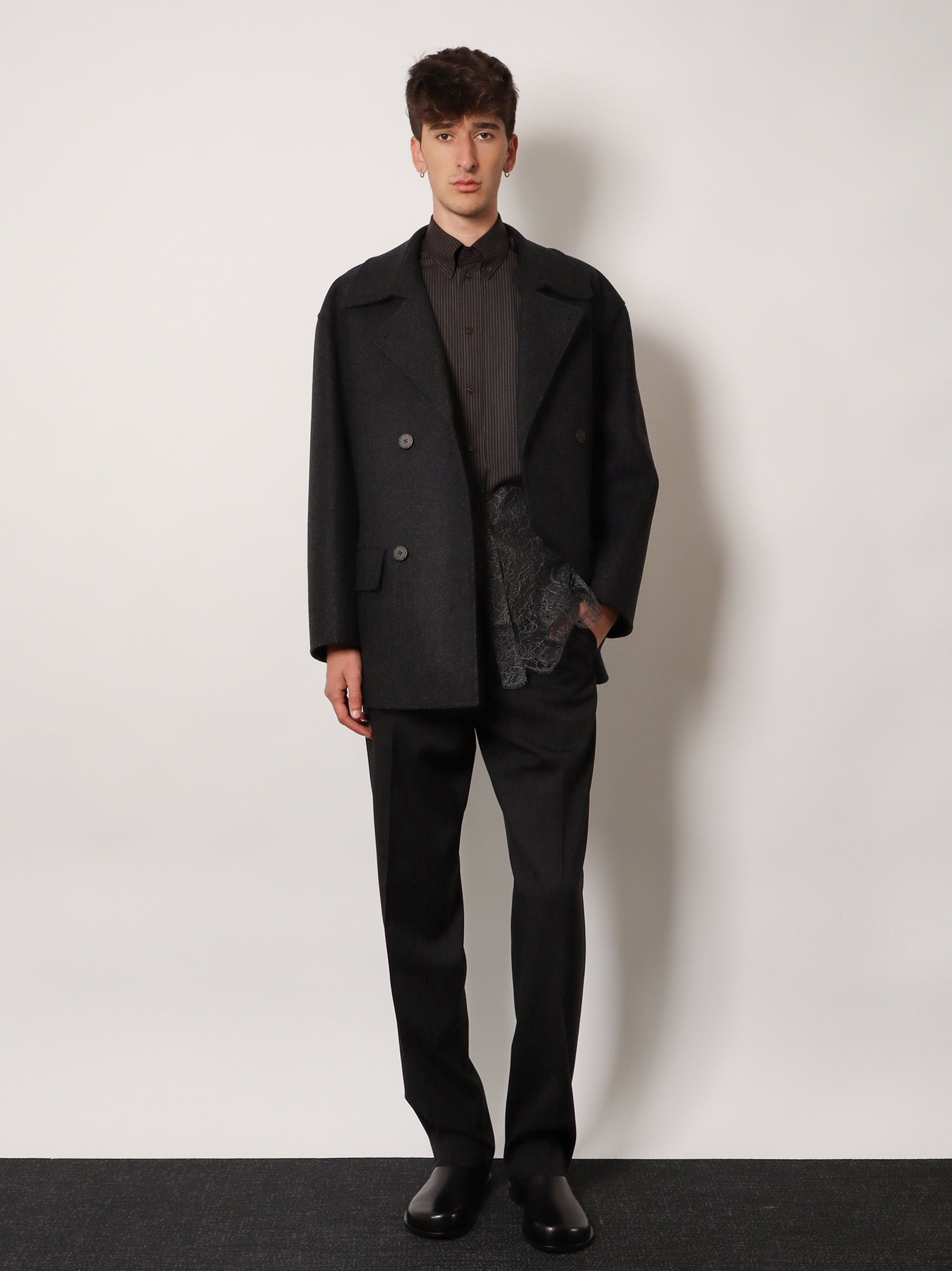Fendi - Man - Grey - Coat