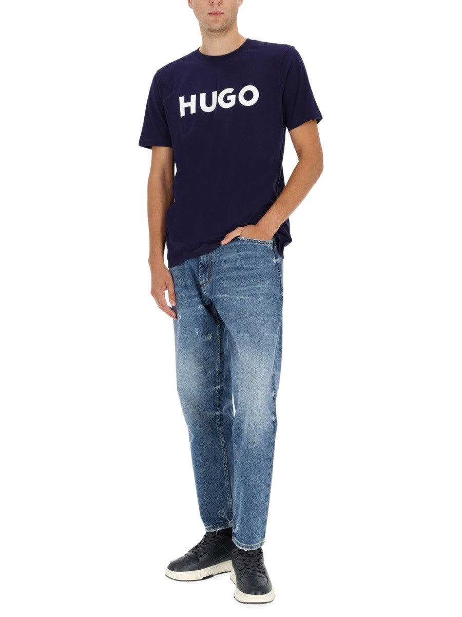 Hugo - Man - Blue - T-shirt