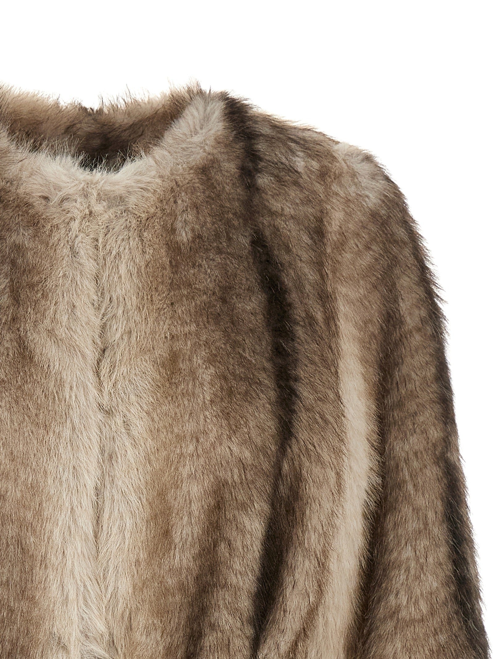 TWIN SET - nan - Brown - Fur