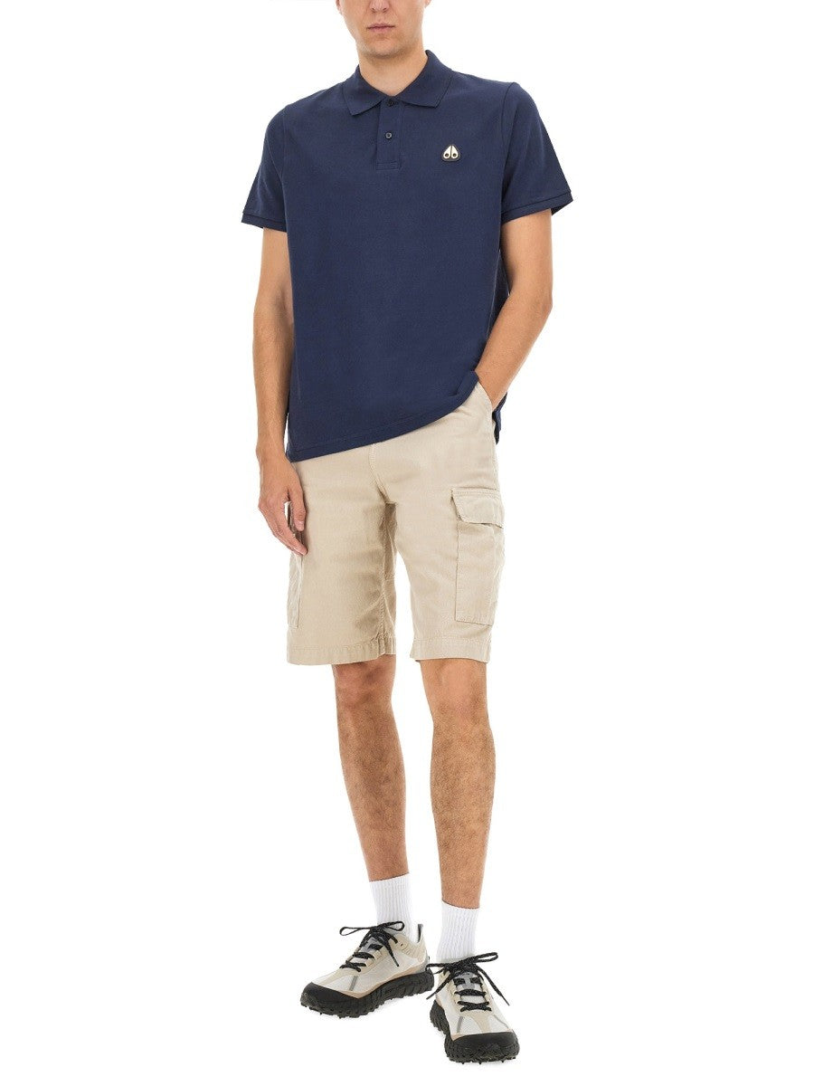 MOOSE KNUCKLES - Man - Blue - Polo Shirts