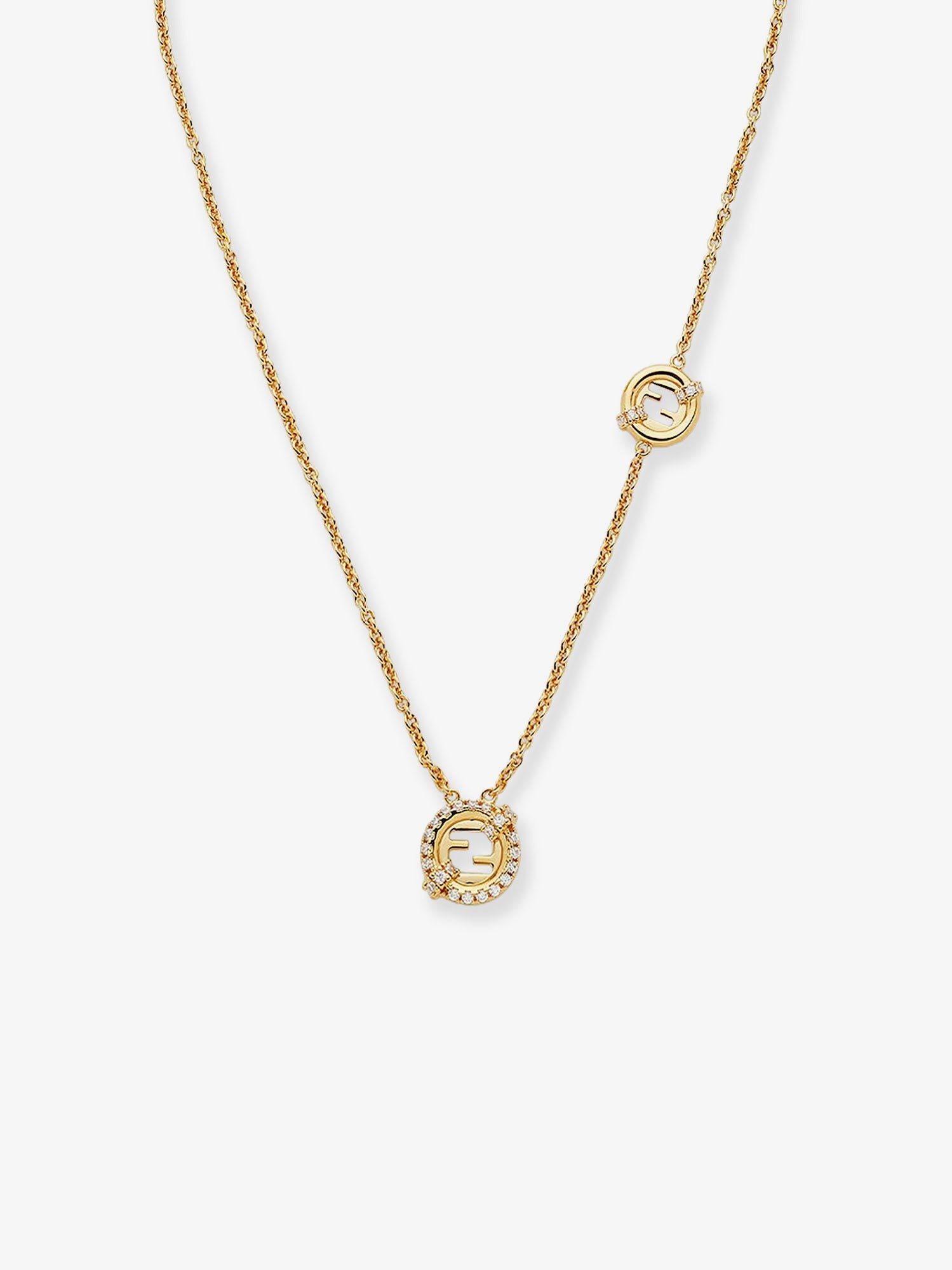 Fendi - Woman - Oro Soft+Crystal - Necklace