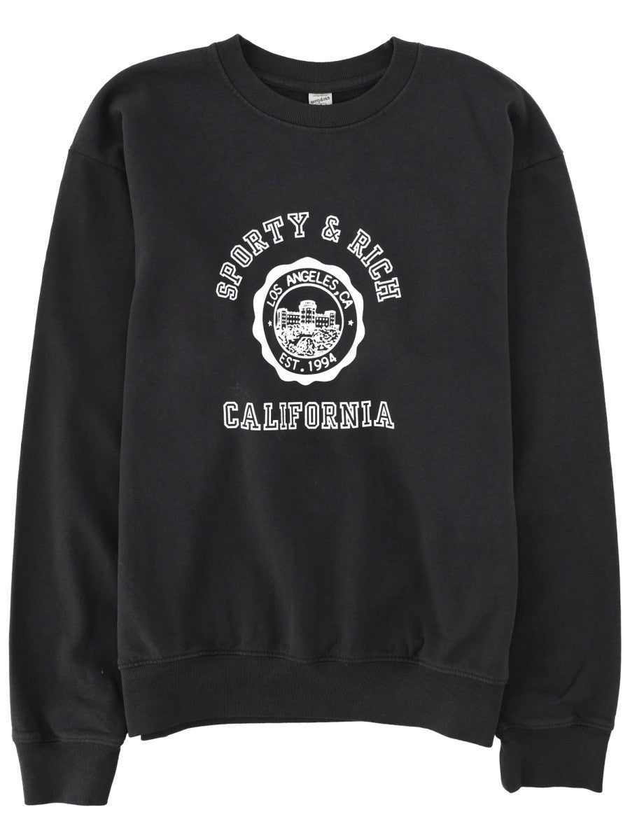 SPORTY&RICH - Unisex - Black - Sweatshirt