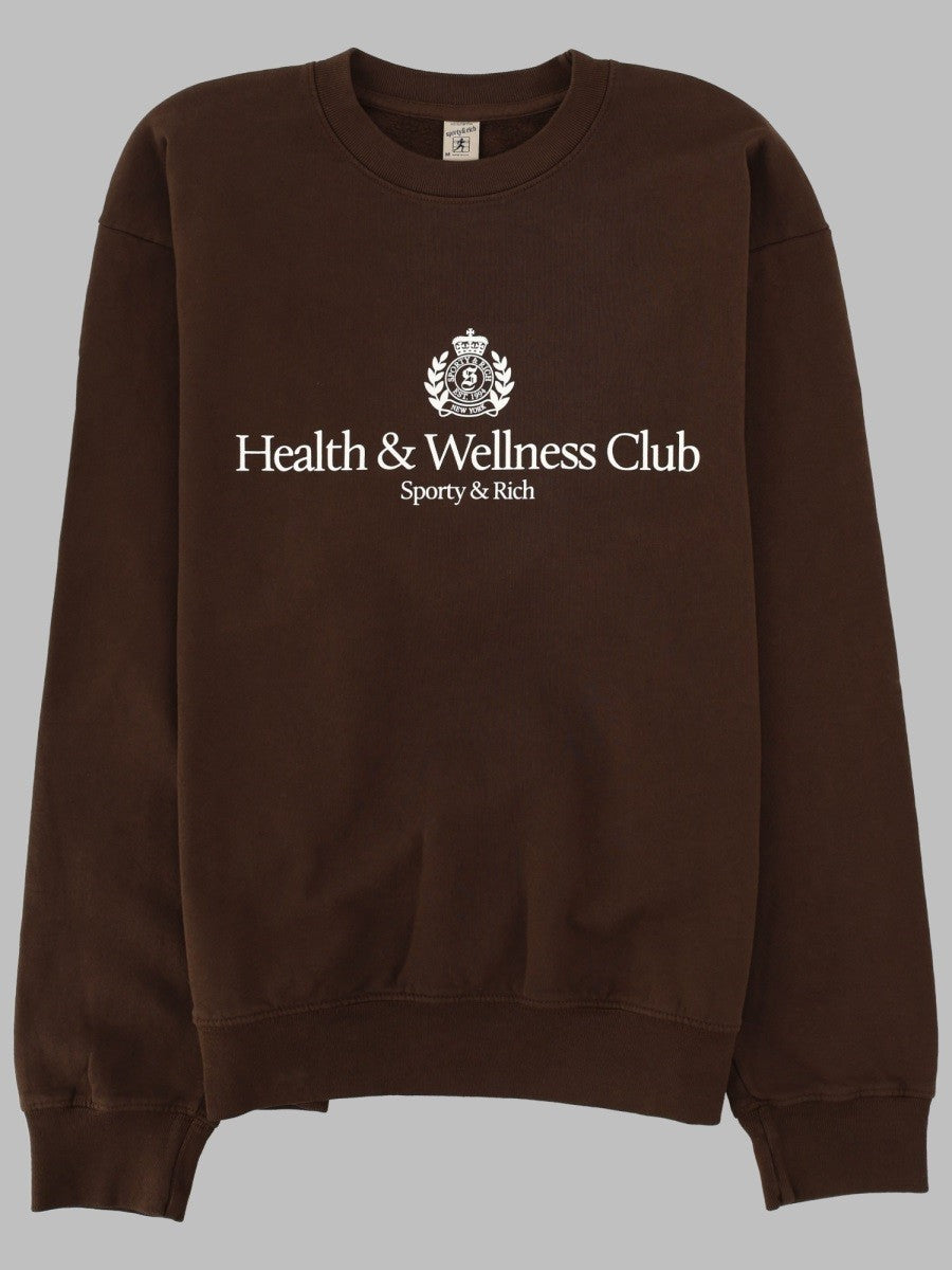 SPORTY&RICH - Unisex - Brown - Sweatshirt