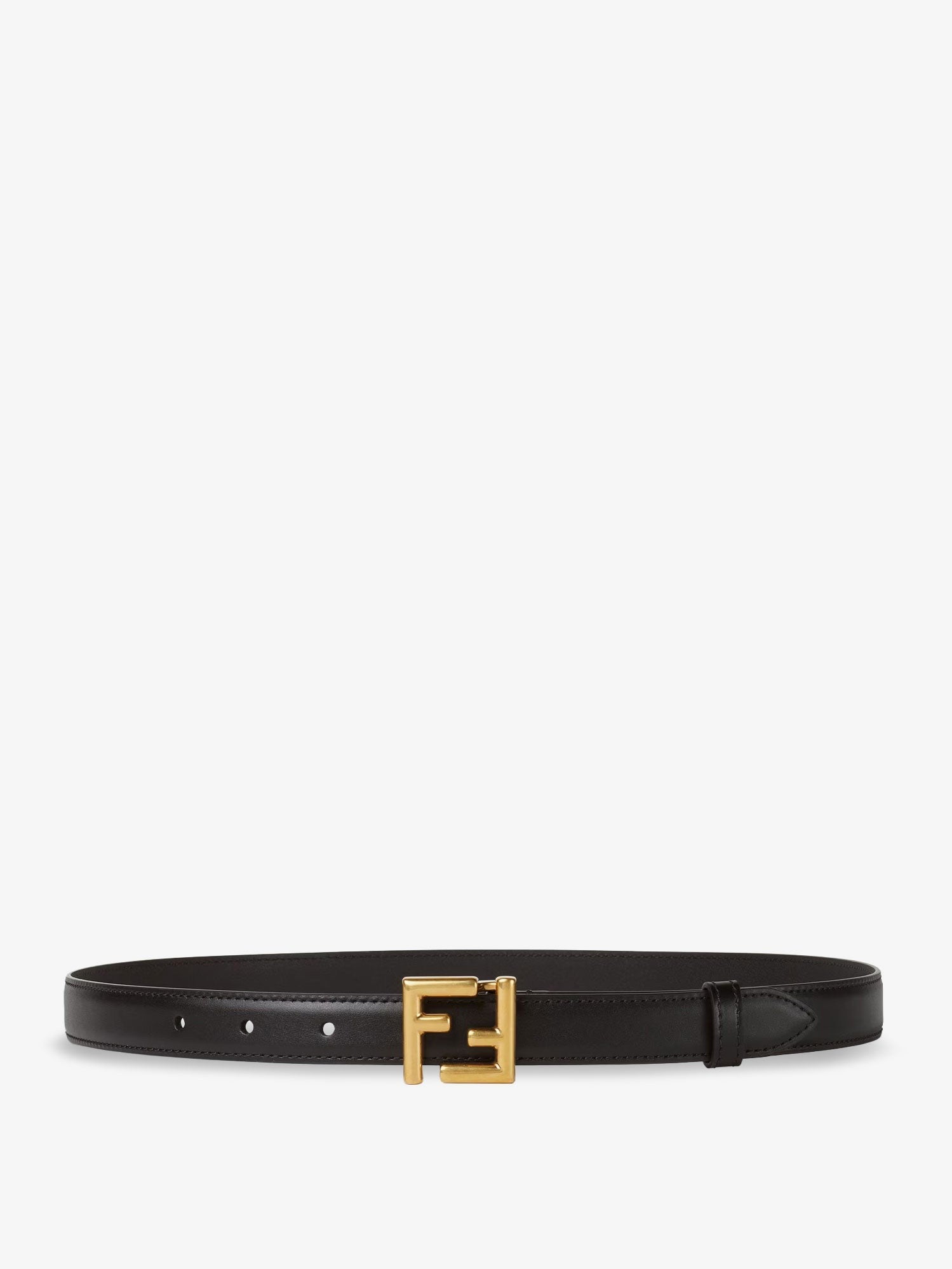 Fendi - Woman - Nero+Oro Burattato - Belt