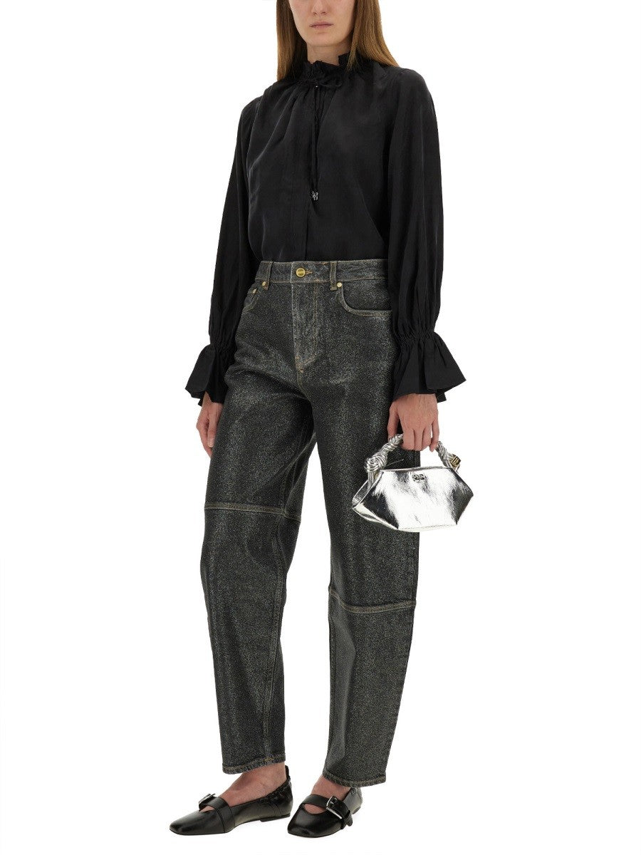 GANNI - Woman - Black - Shirt