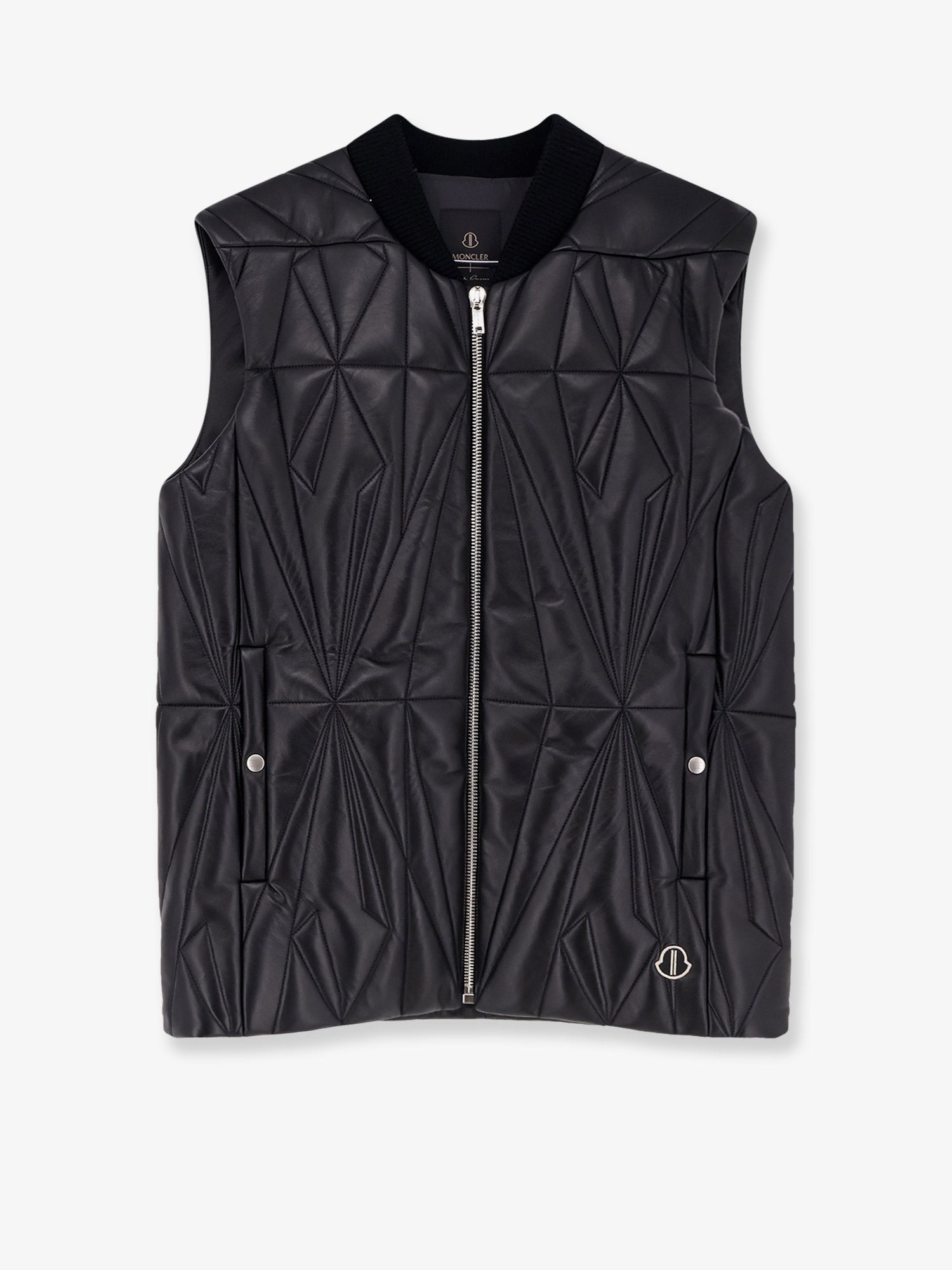 MONCLER + RICK OWENS - Man - Black - Leather Jacket