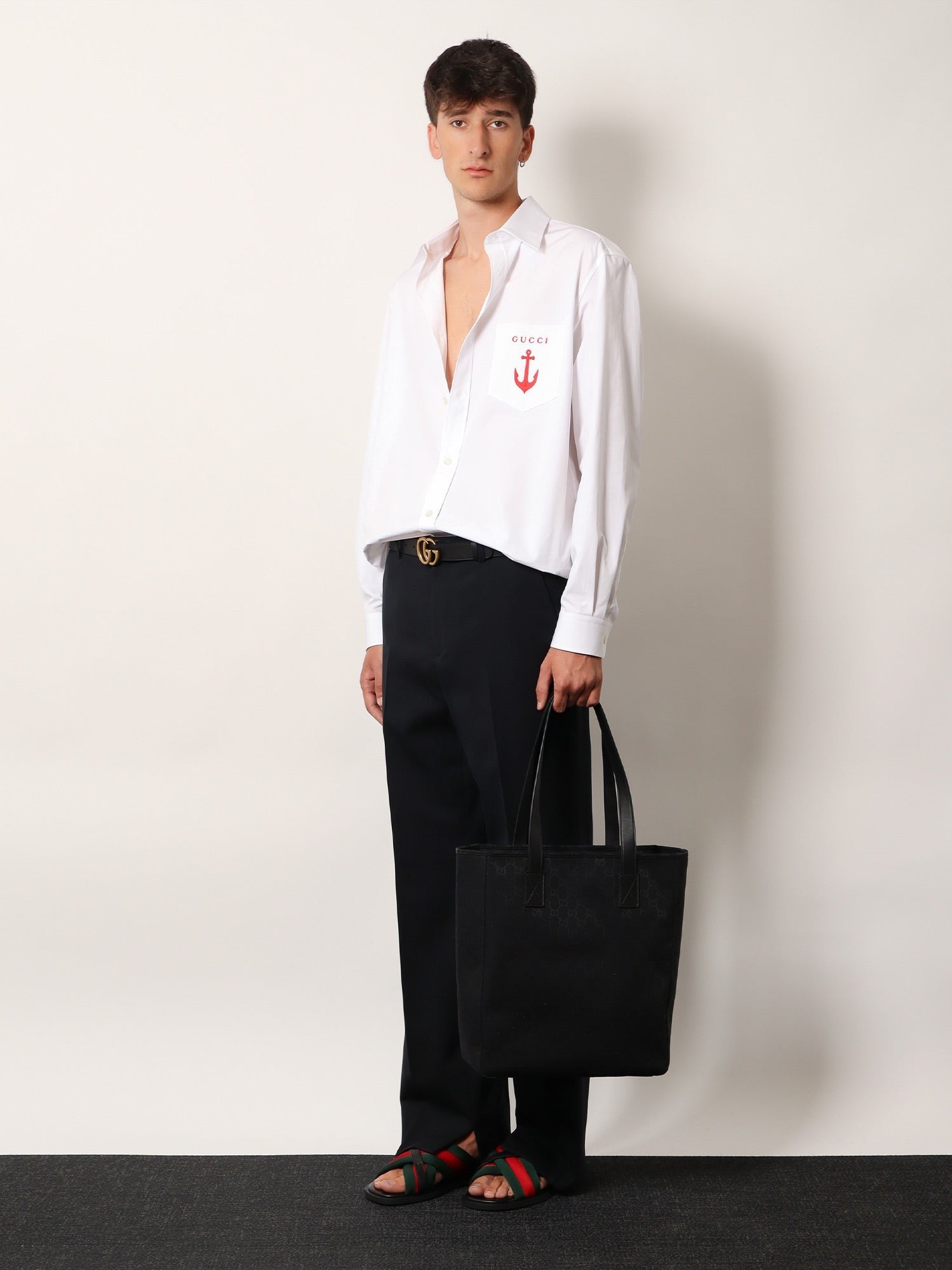 Gucci - Man - Blk/Blk/Wrw - Shopping Bag