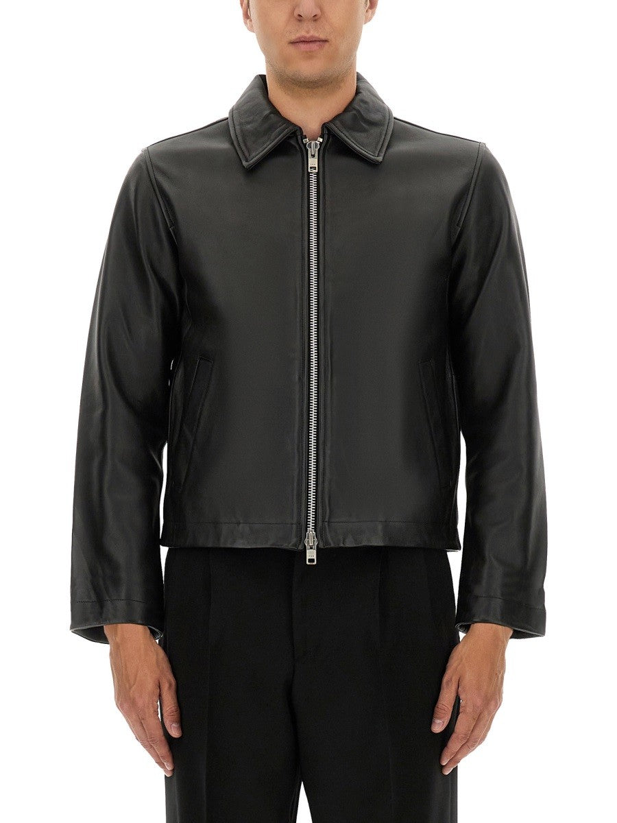 SUNFLOWER - Man - Black - Leather Jacket