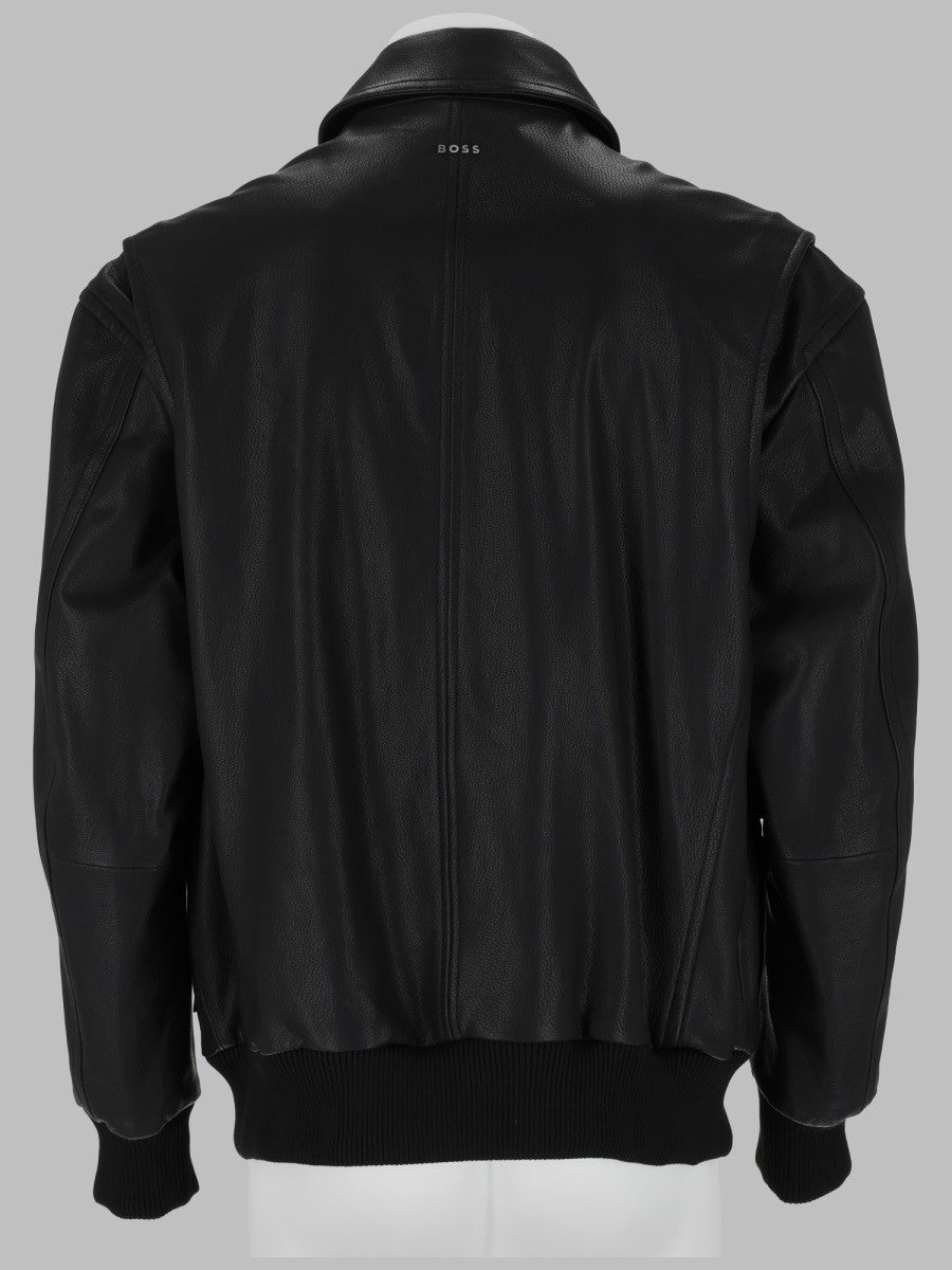 Boss - Man - Black - Leather Jacket
