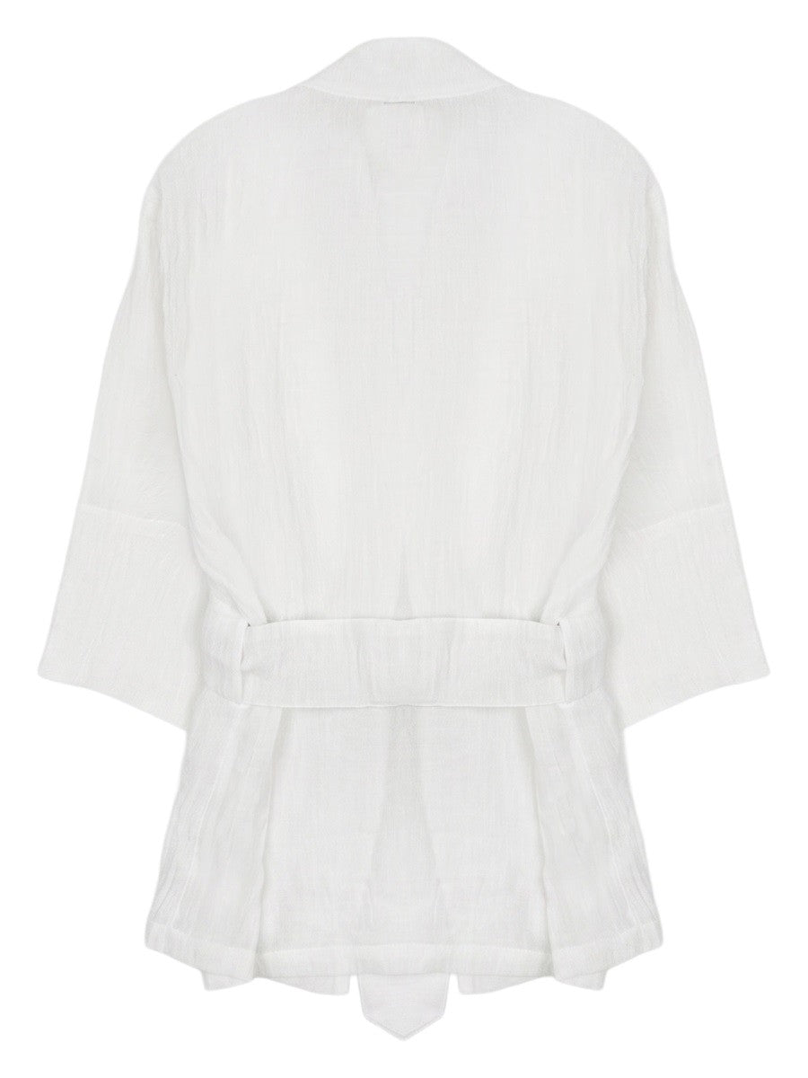120% LINO - Woman - White - Jacket
