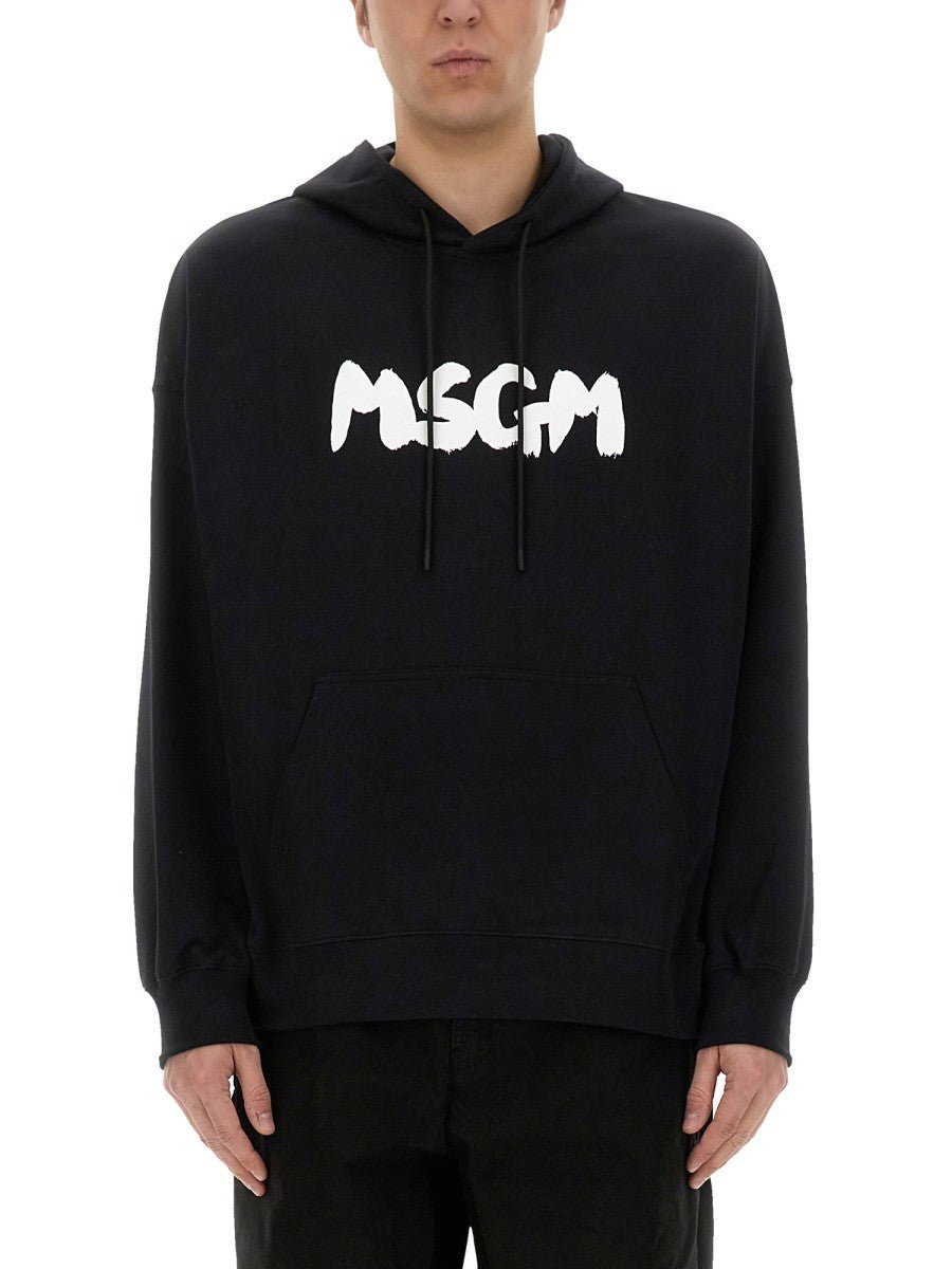 msgm - Man - Black - Sweatshirt