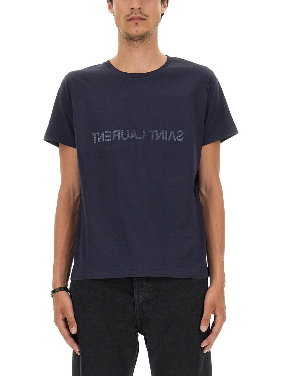 Saint Laurent - Man - Blue - T-shirt