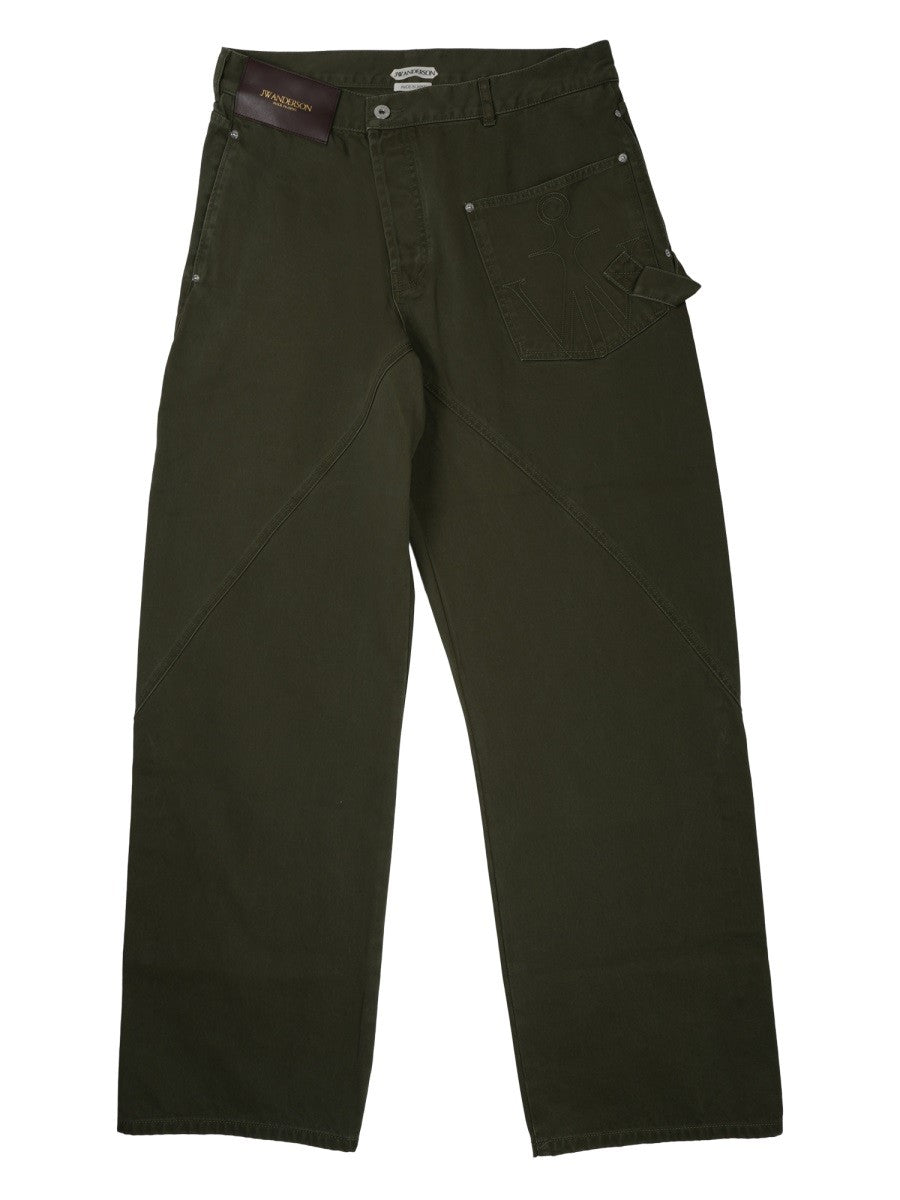 jw anderson - Man - Green - Jeans