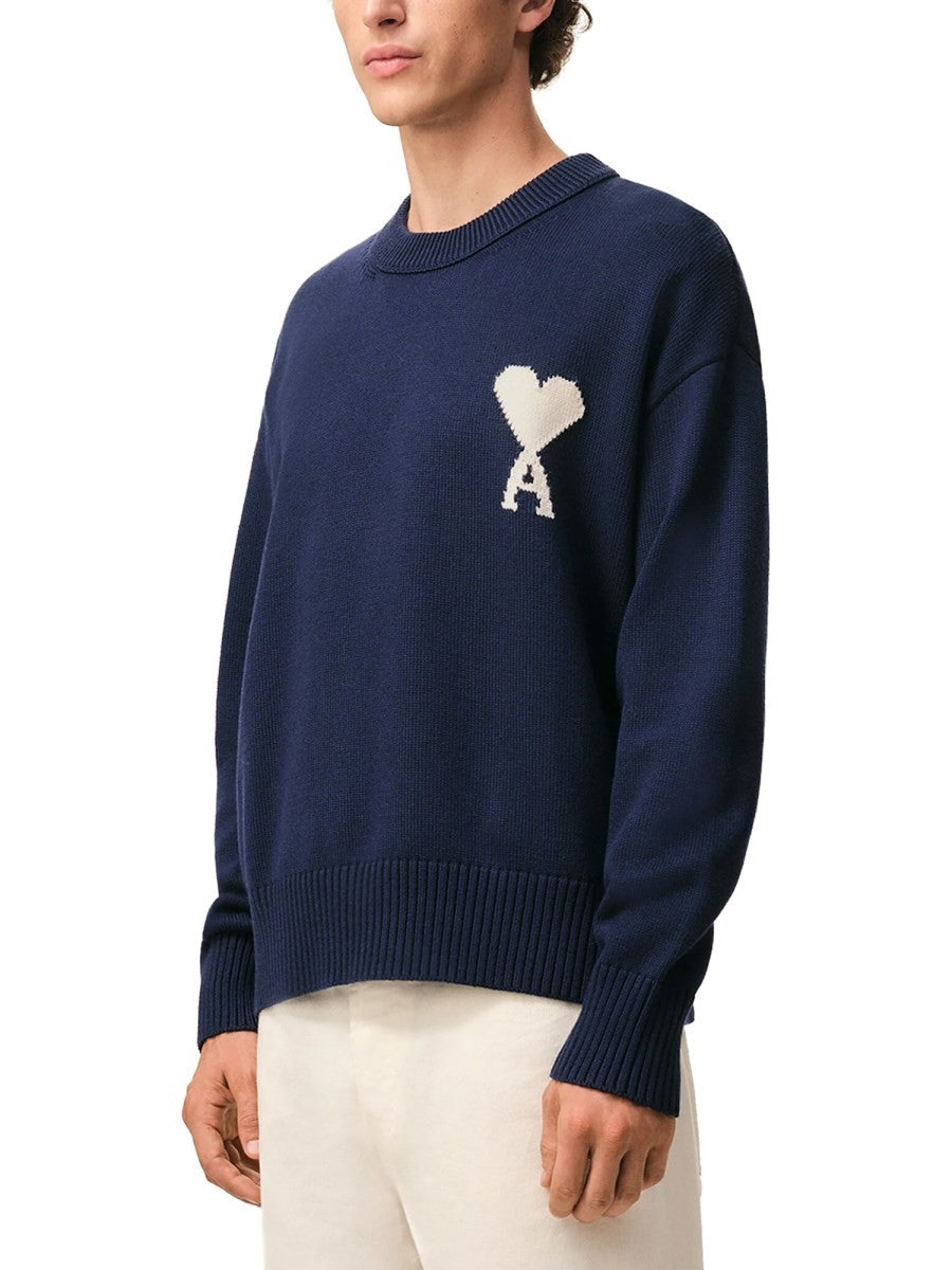 AMI PARIS - Man - Blue - Sweater