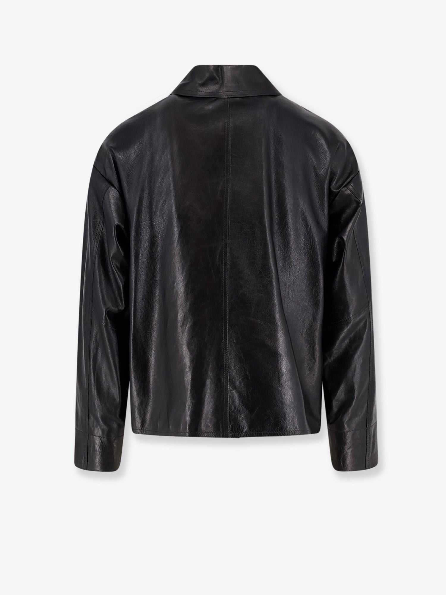DFOUR - Man - Black - Leather Jacket