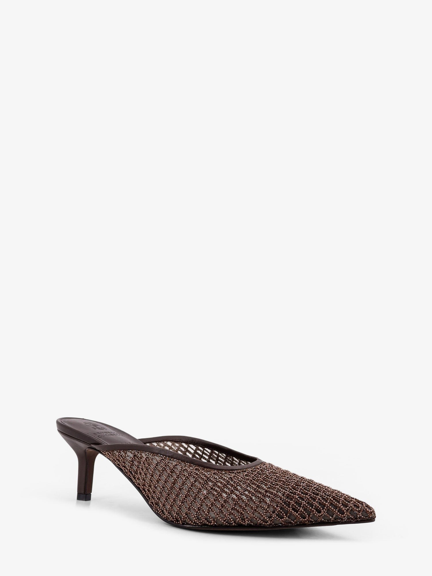Brunello Cucinelli - Woman - Brown - Heeled Sandal
