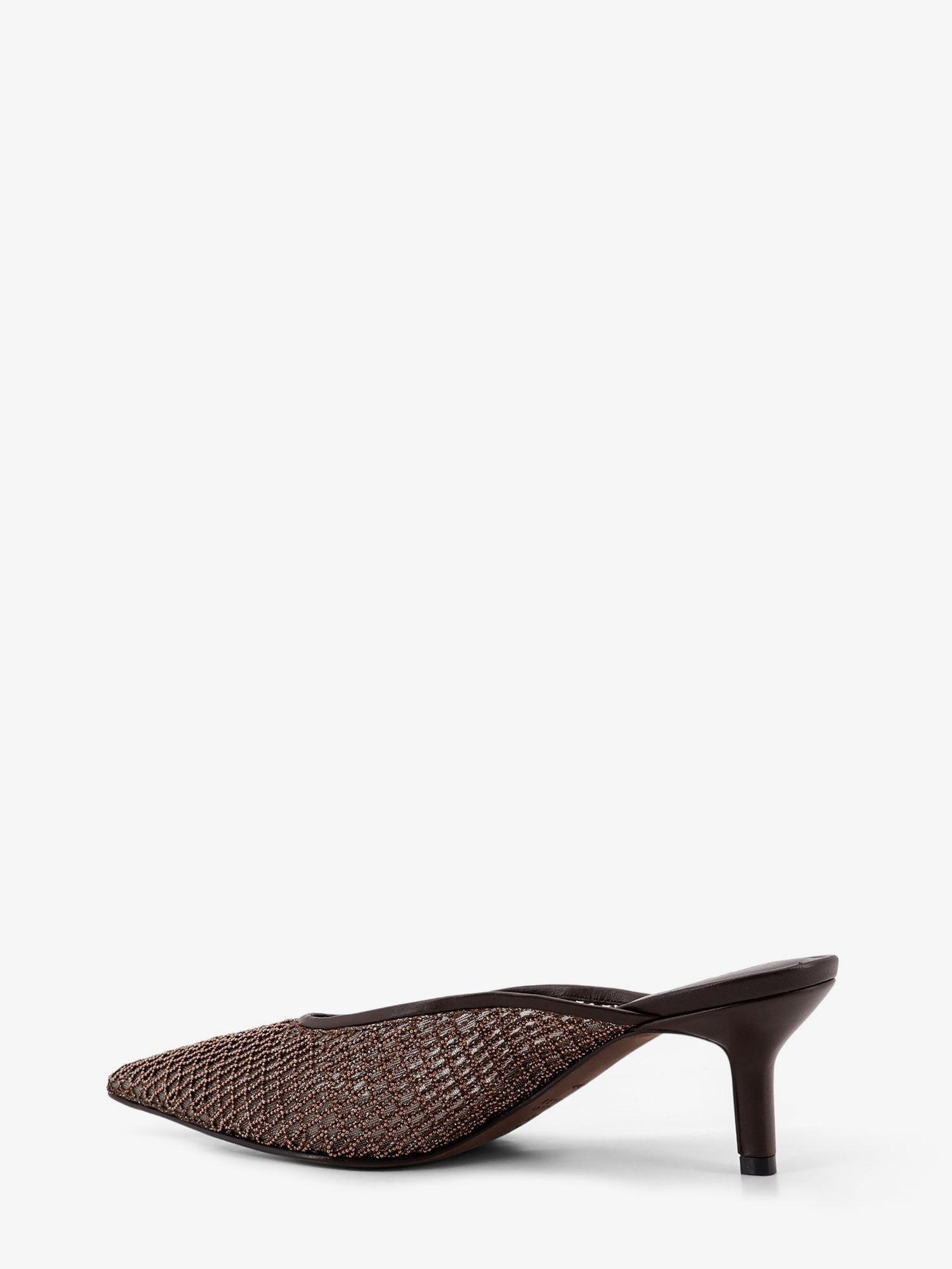 Brunello Cucinelli - Woman - Brown - Heeled Sandal