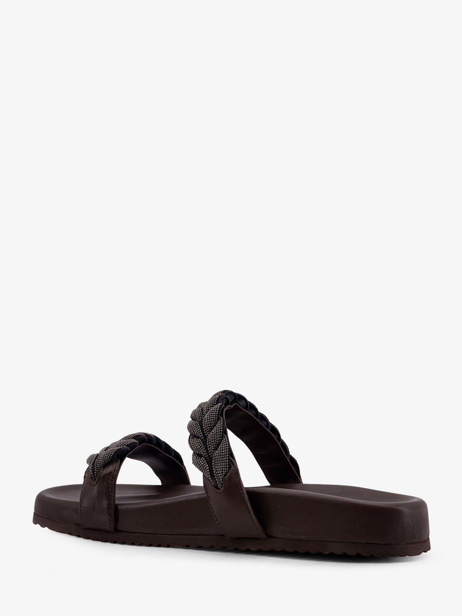 Brunello Cucinelli - Woman - Brown - Flat Sandal