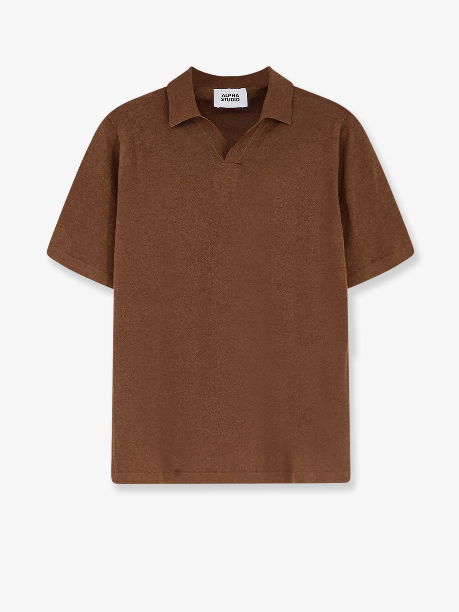 ALPHA-STUDIO - Man - Brown - Polo Shirt