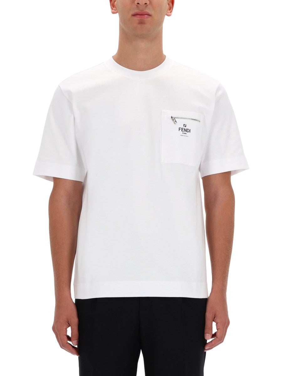 Fendi - Man - White - T-shirt