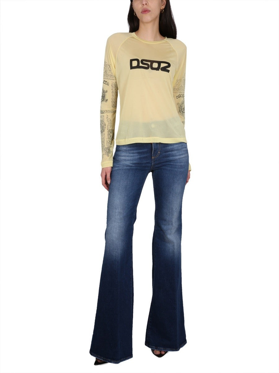 Dsquared - Woman - Yellow - T-shirt