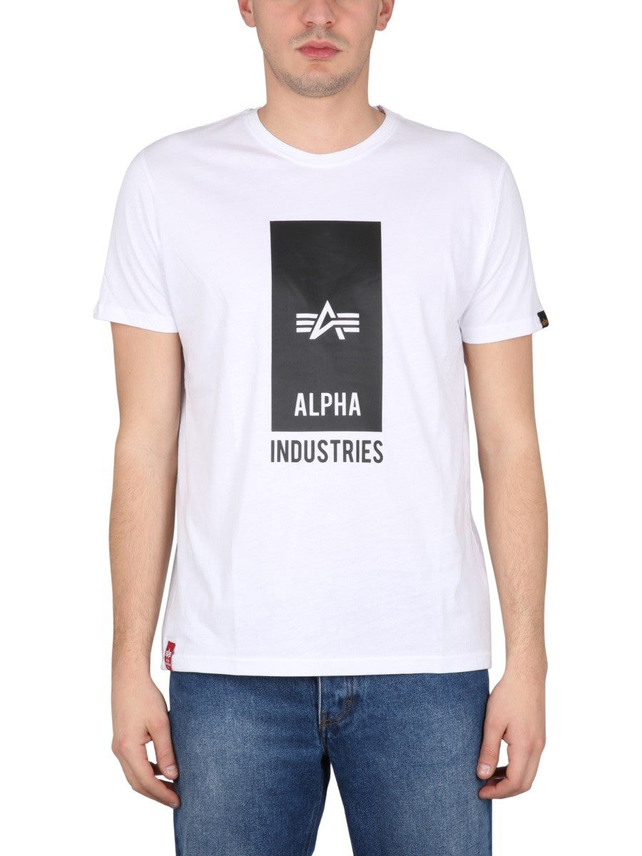 ALPHA INDUSTRIES - Man - White - T-shirt