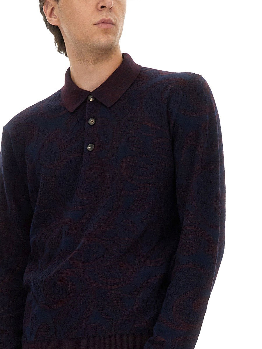 Etro - Man - Blue - Polo Shirt