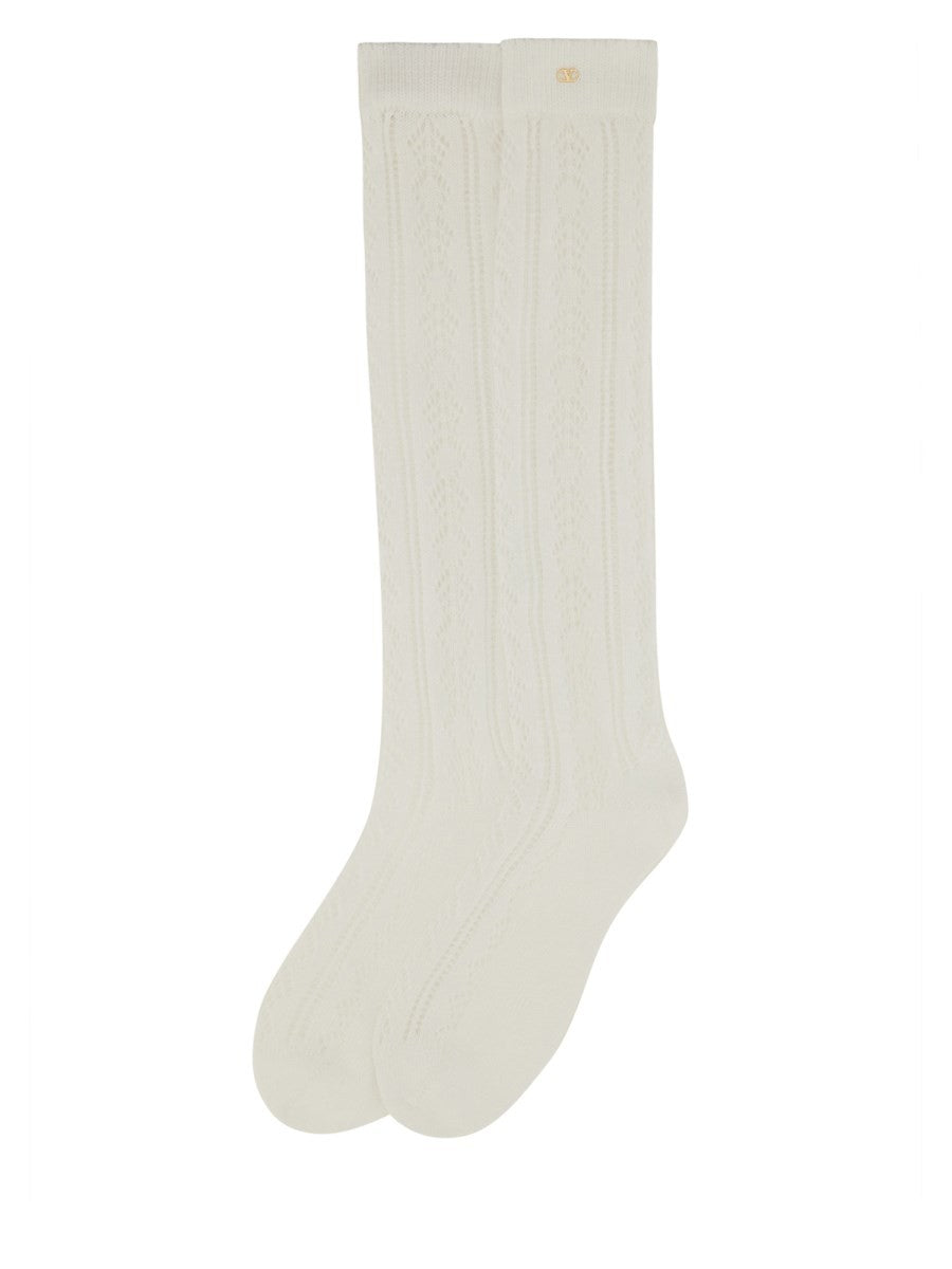 Valentino - Man - White - Socks