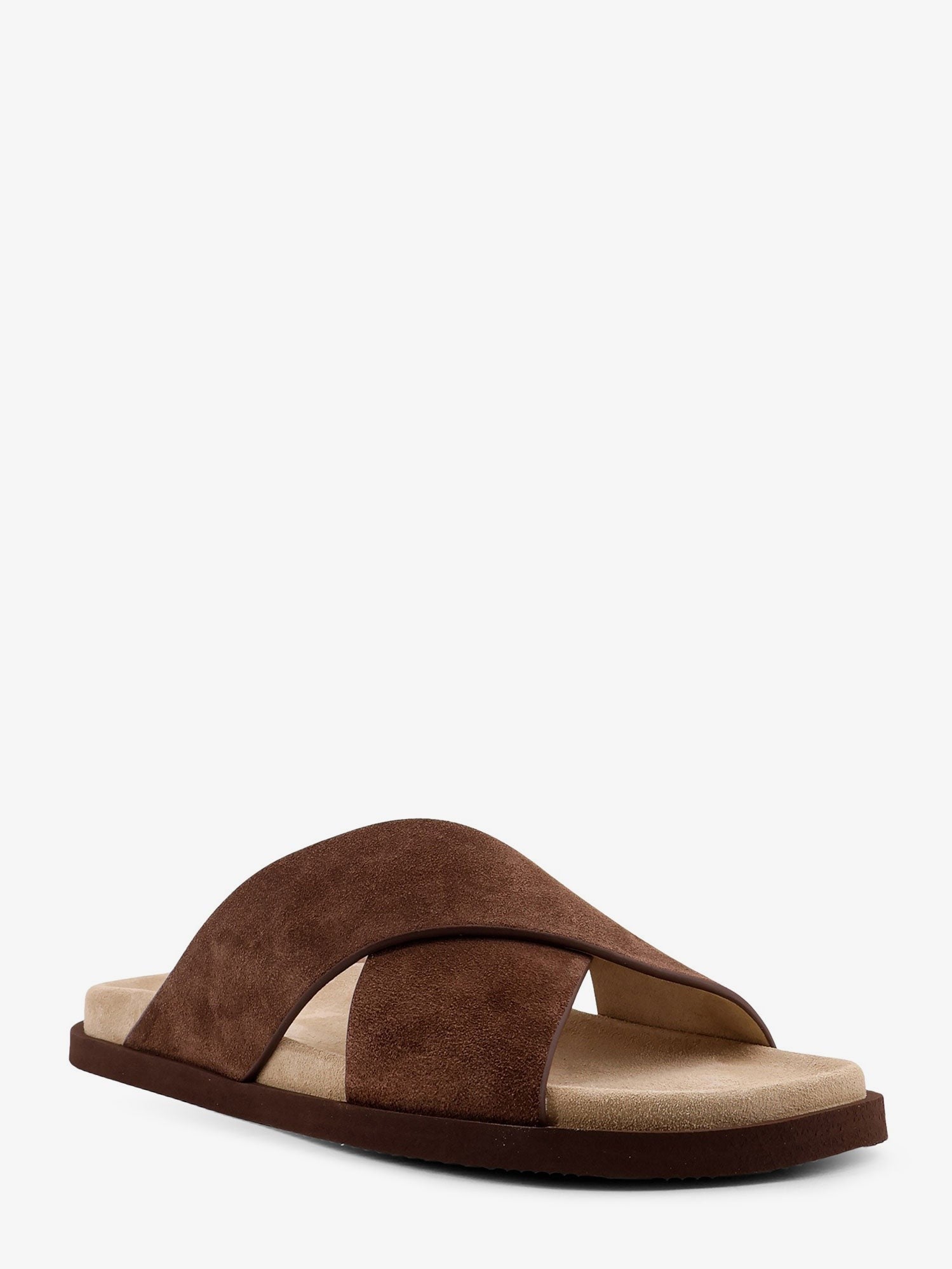 Brunello Cucinelli - Man - Fango Camel - Flat Sandal