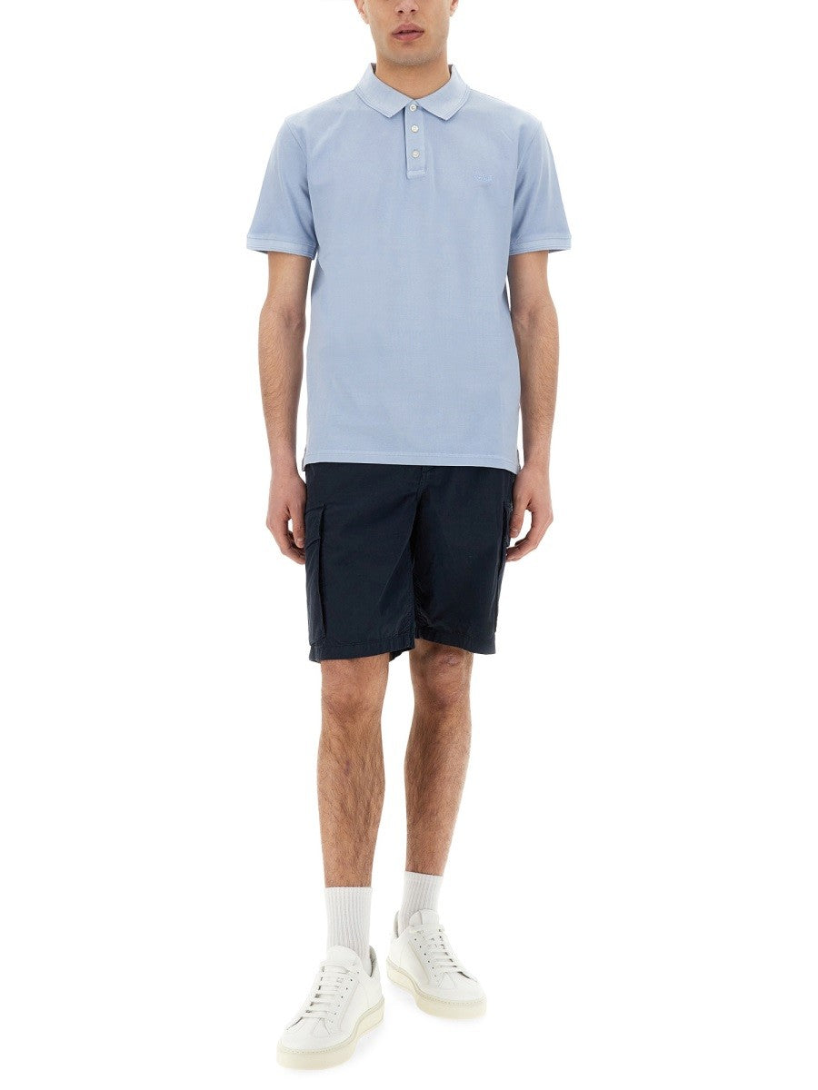 Woolrich - Man - Blue - Polo Shirt