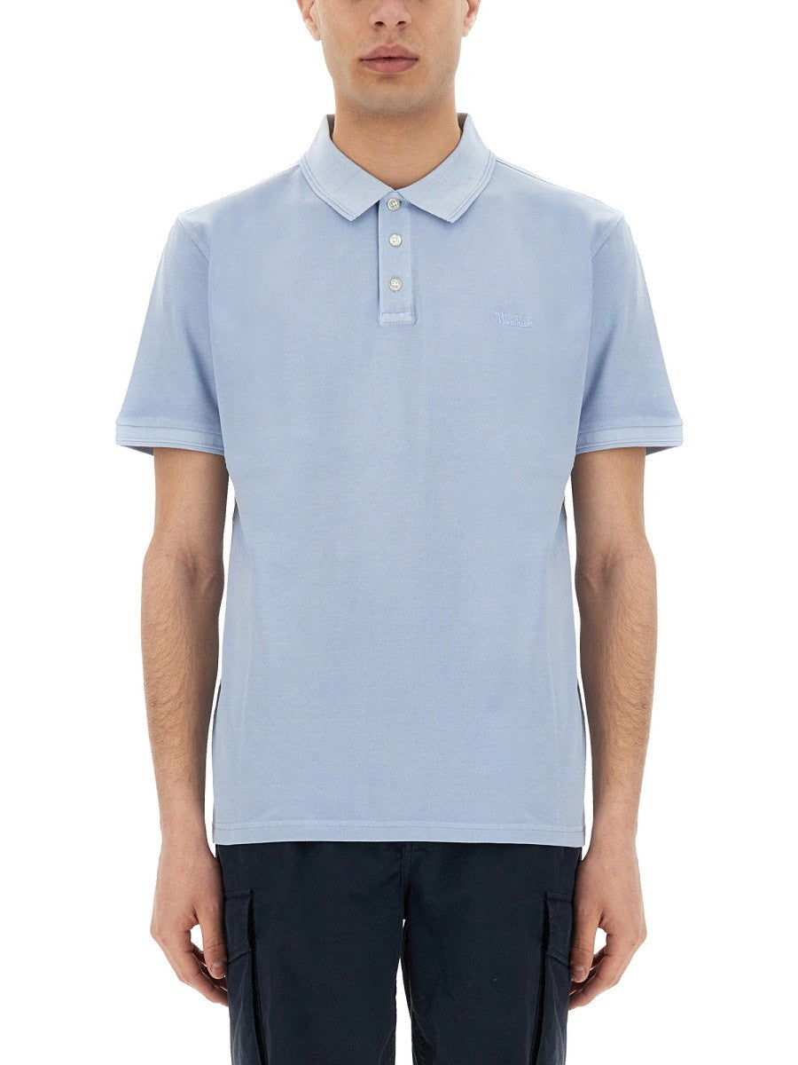 Woolrich - Man - Blue - Polo Shirt