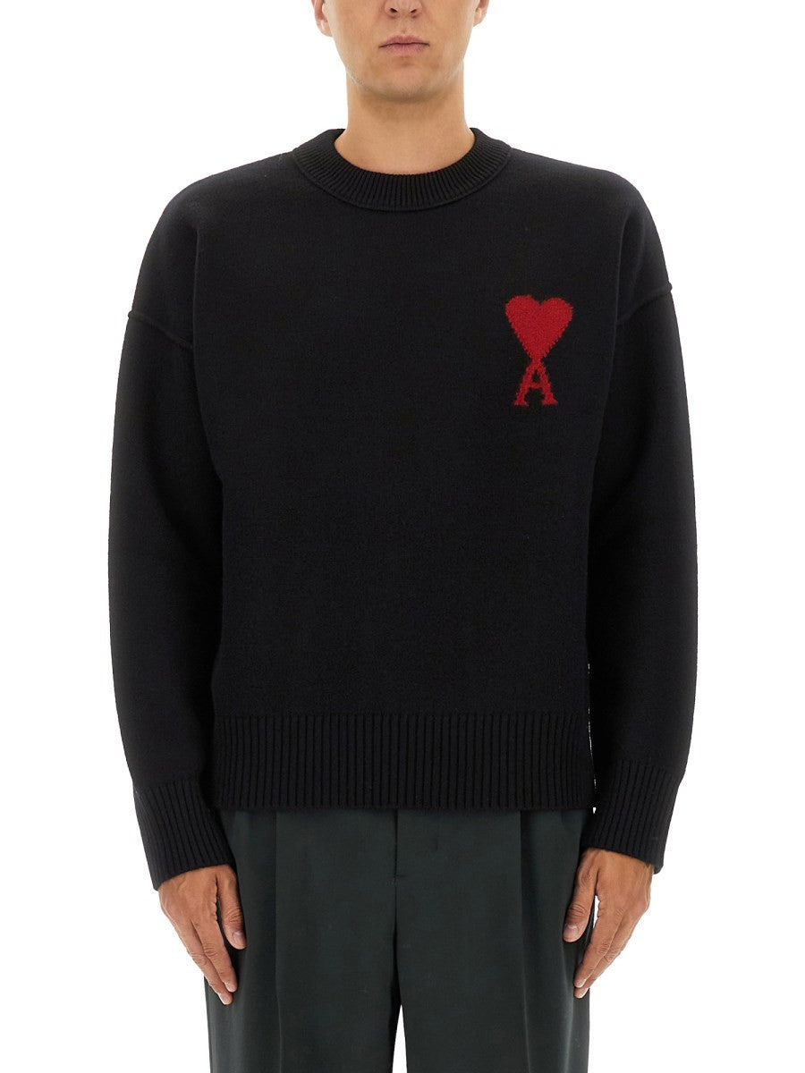 AMI PARIS - Unisex - Black - Sweater