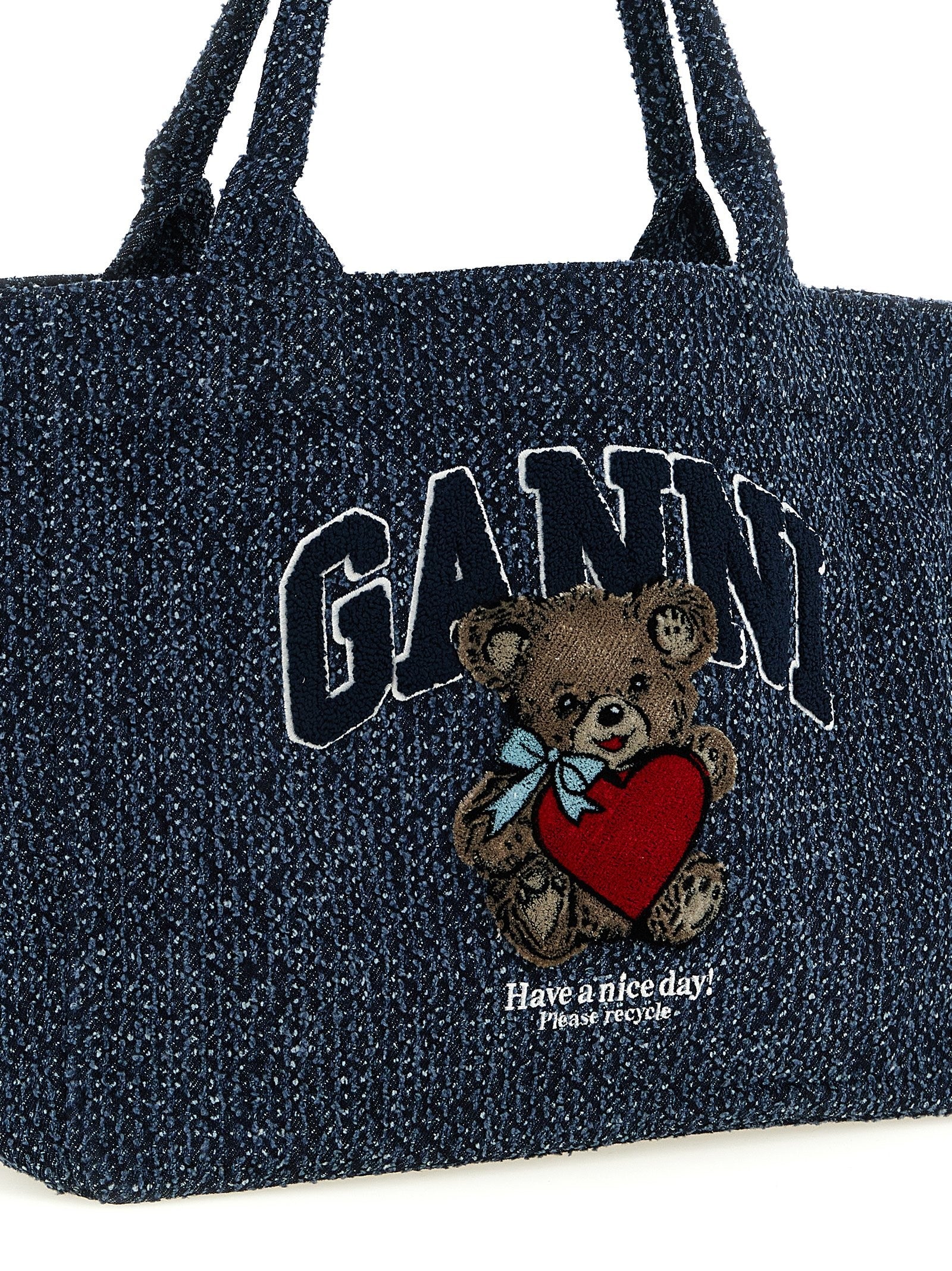 GANNI - nan - Blue - Tote bag