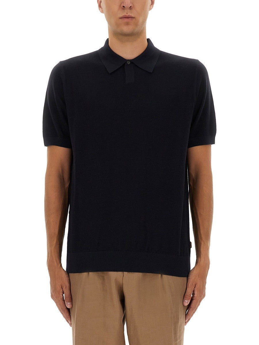 BOSS CAMEL - Man - Blue - Polo Shirts
