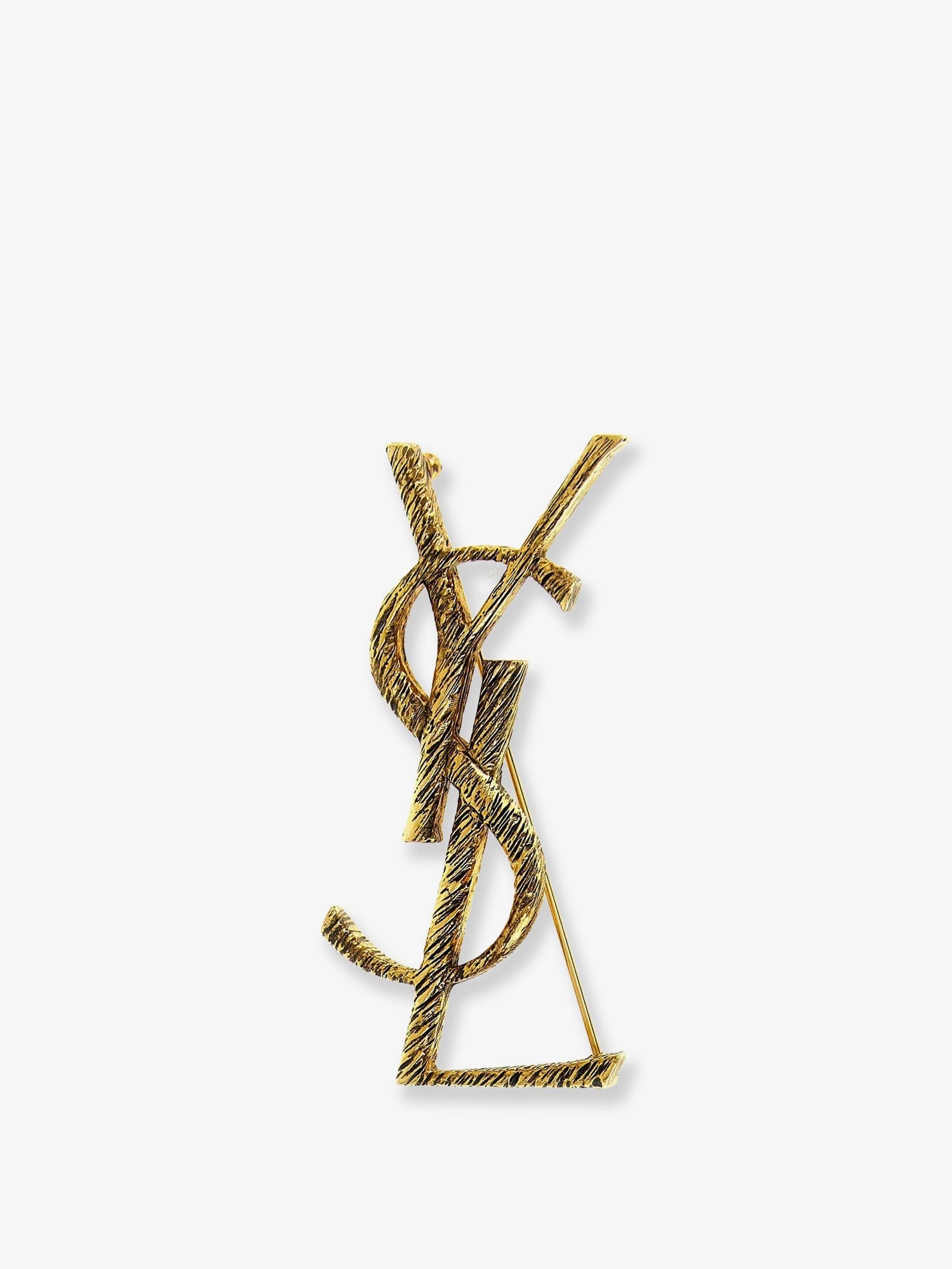 Saint Laurent - Woman - Dore Vieilli - Brooch