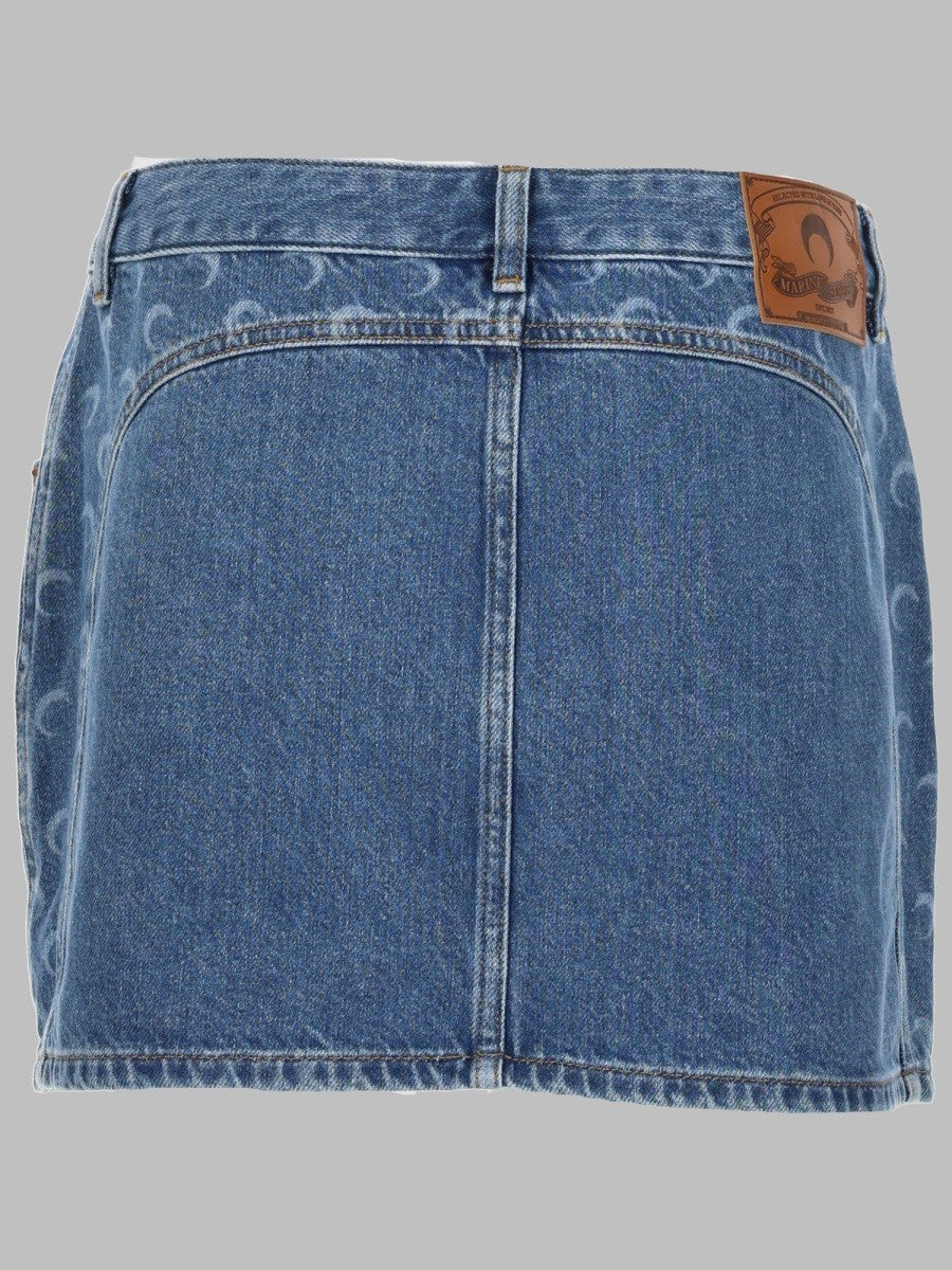 MARINE SERRE - Woman - Blue - Skirt