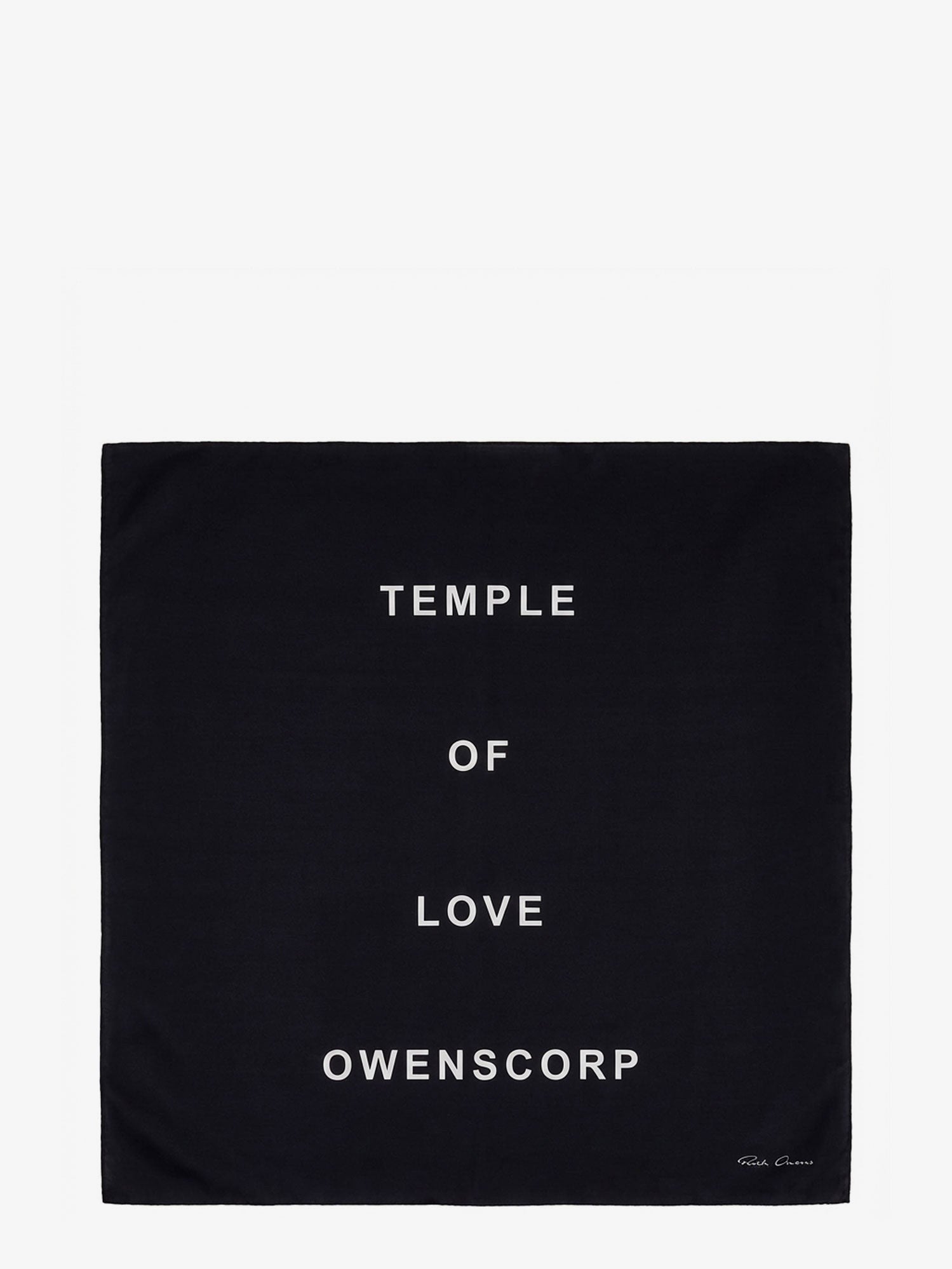 RICK OWENS - Man - Black/Milk - Scarf