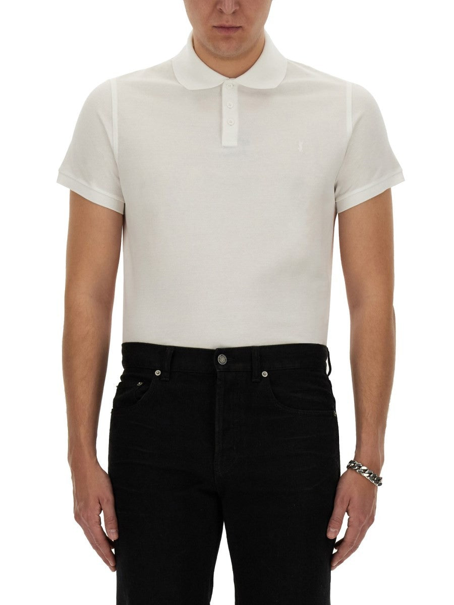 Saint Laurent - Man - White - Polo Shirt