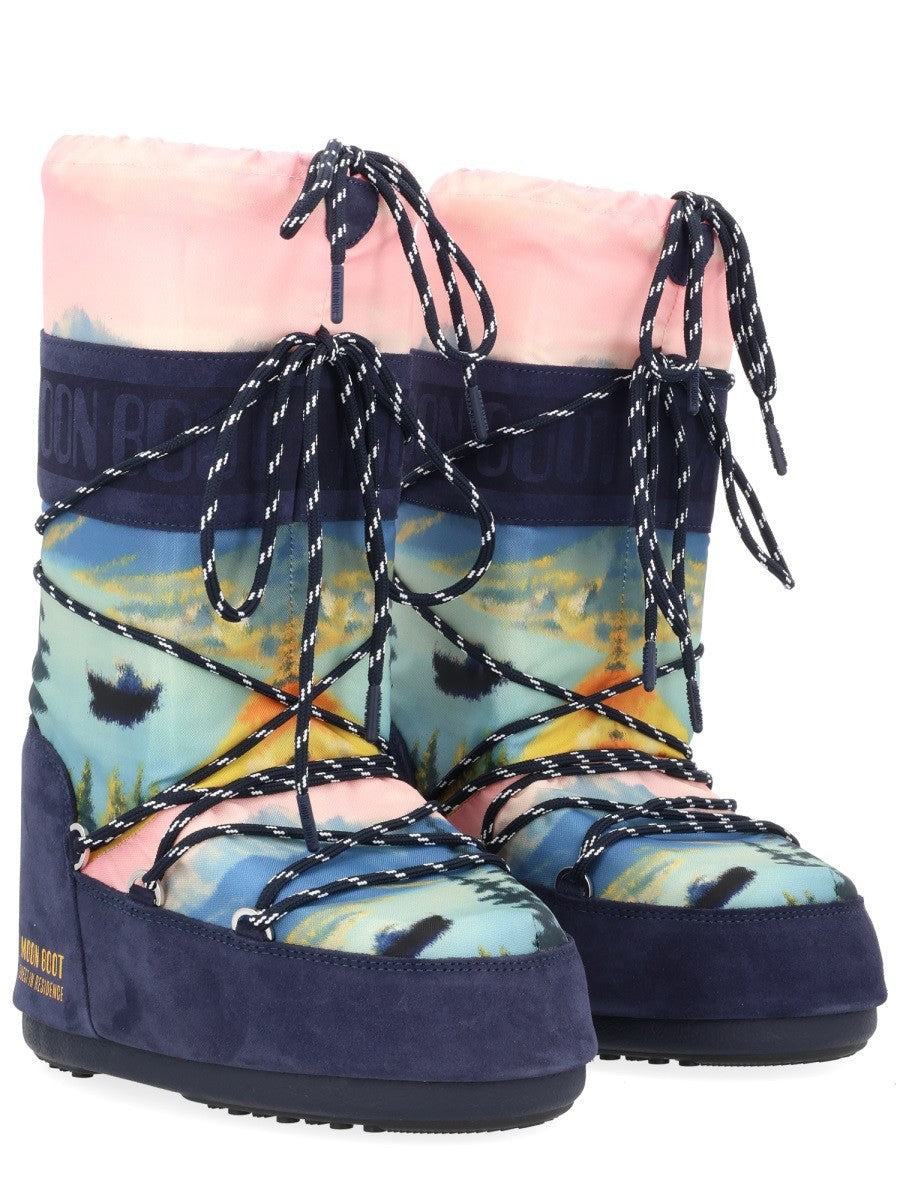 MOON BOOT PER GUEST IN RESIDENCE - Woman - Blue - Boot
