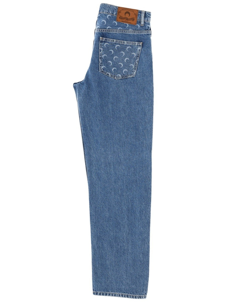 MARINE SERRE - Man - Blue - Jeans