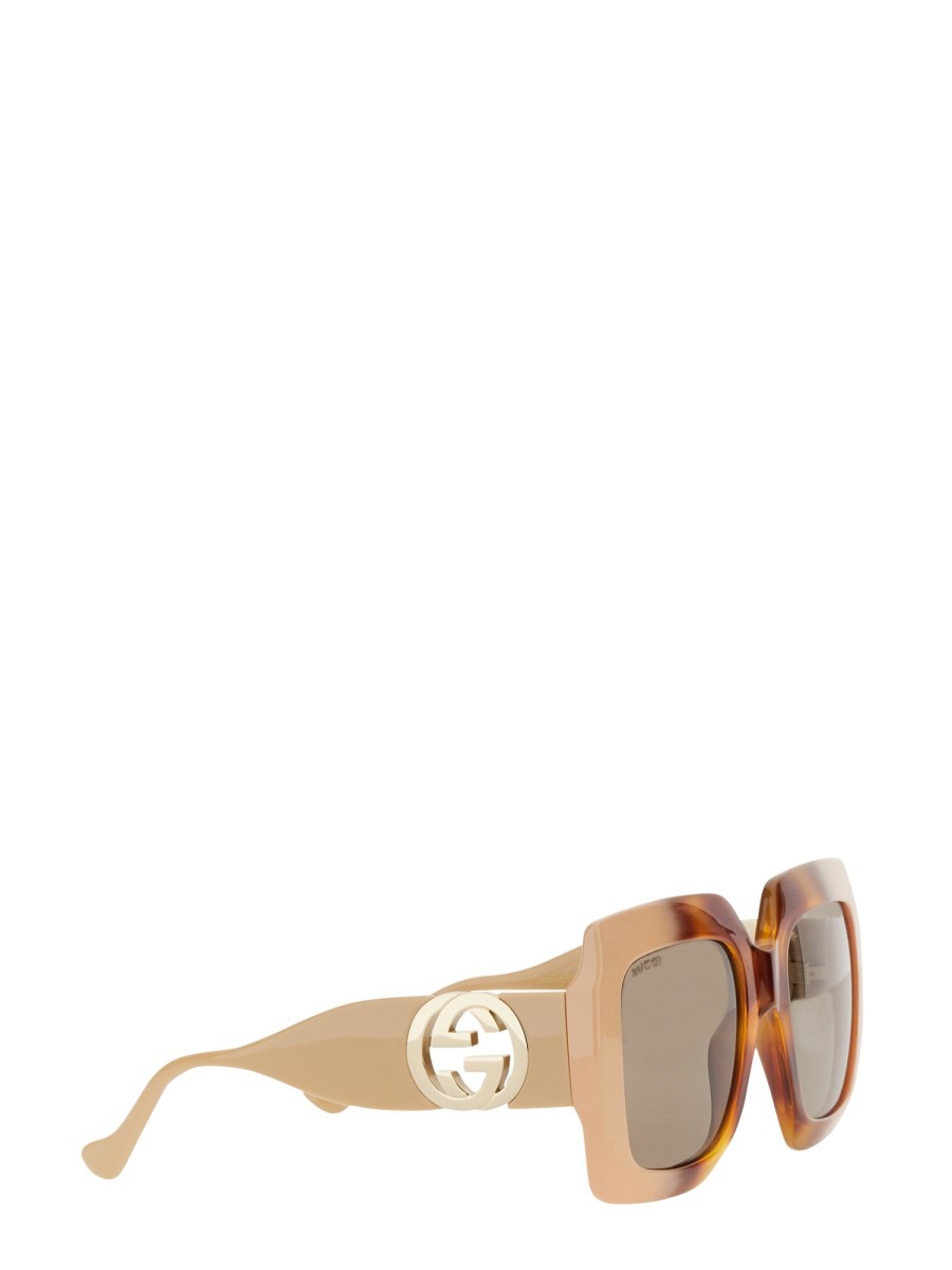 Gucci - Woman - Beige - Sunglasses