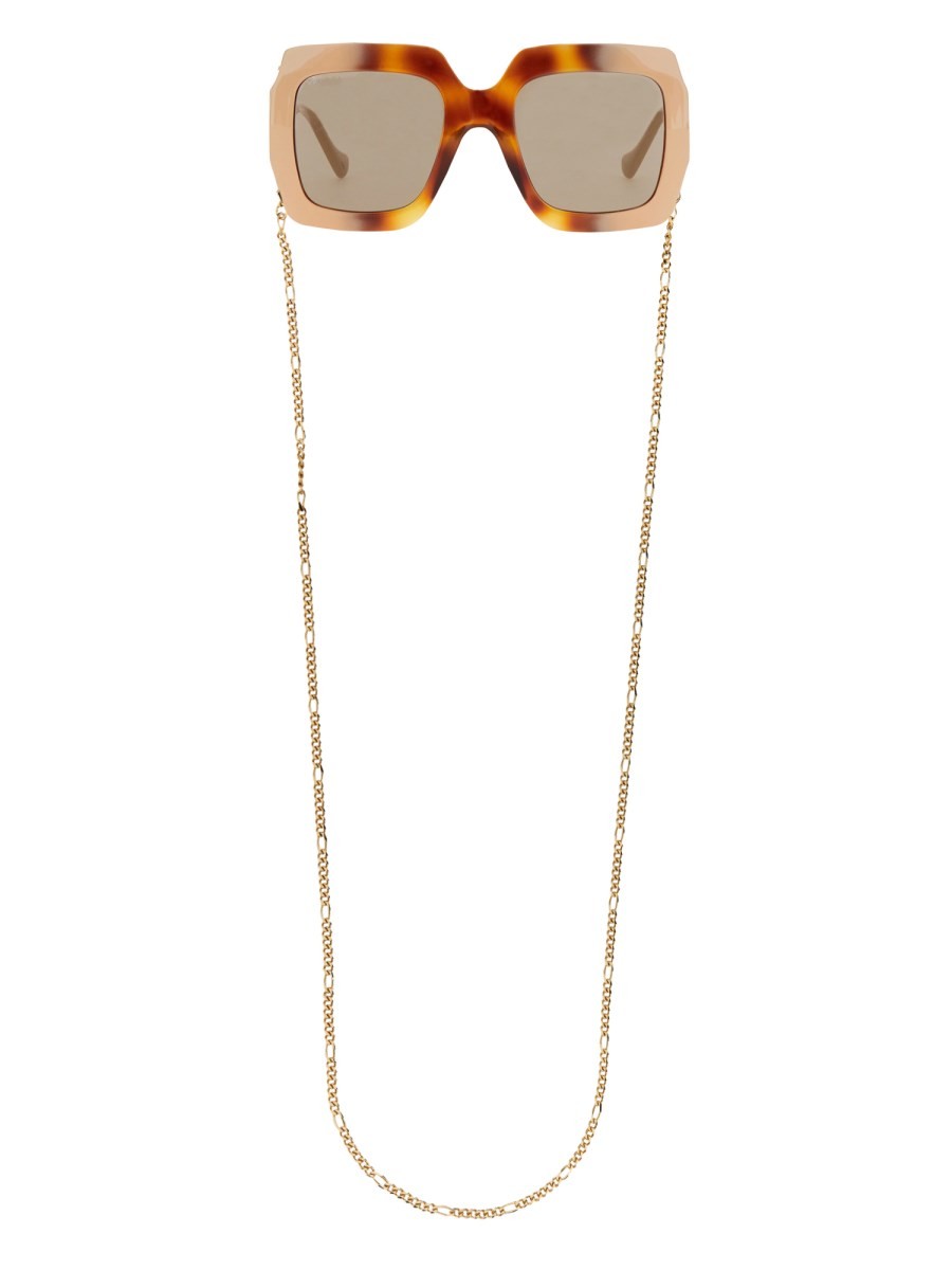 Gucci - Woman - Beige - Sunglasses