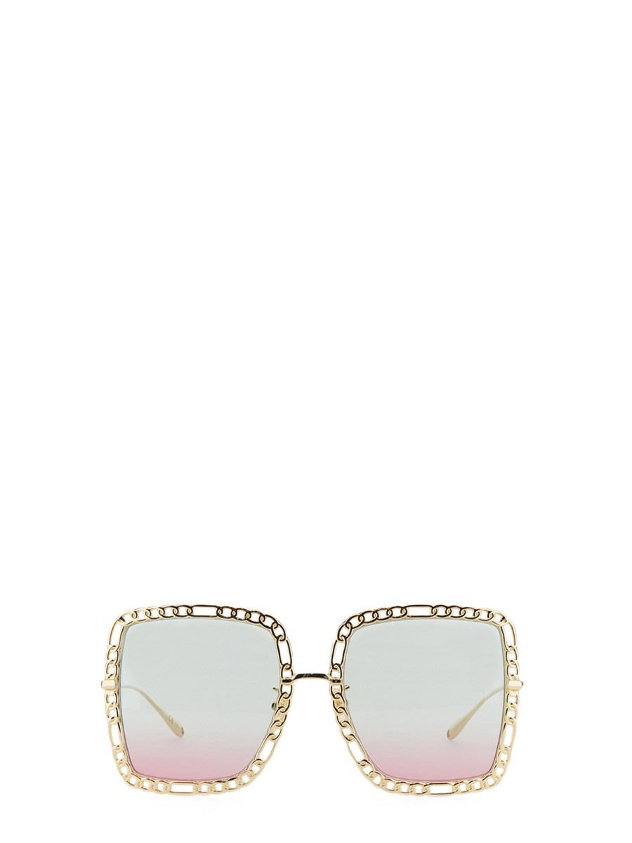 Gucci - Woman - Gold - Sunglasses