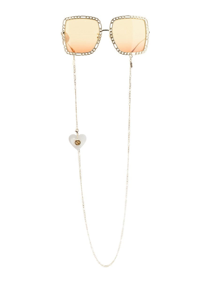 Gucci - Woman - Gold - Sunglasses