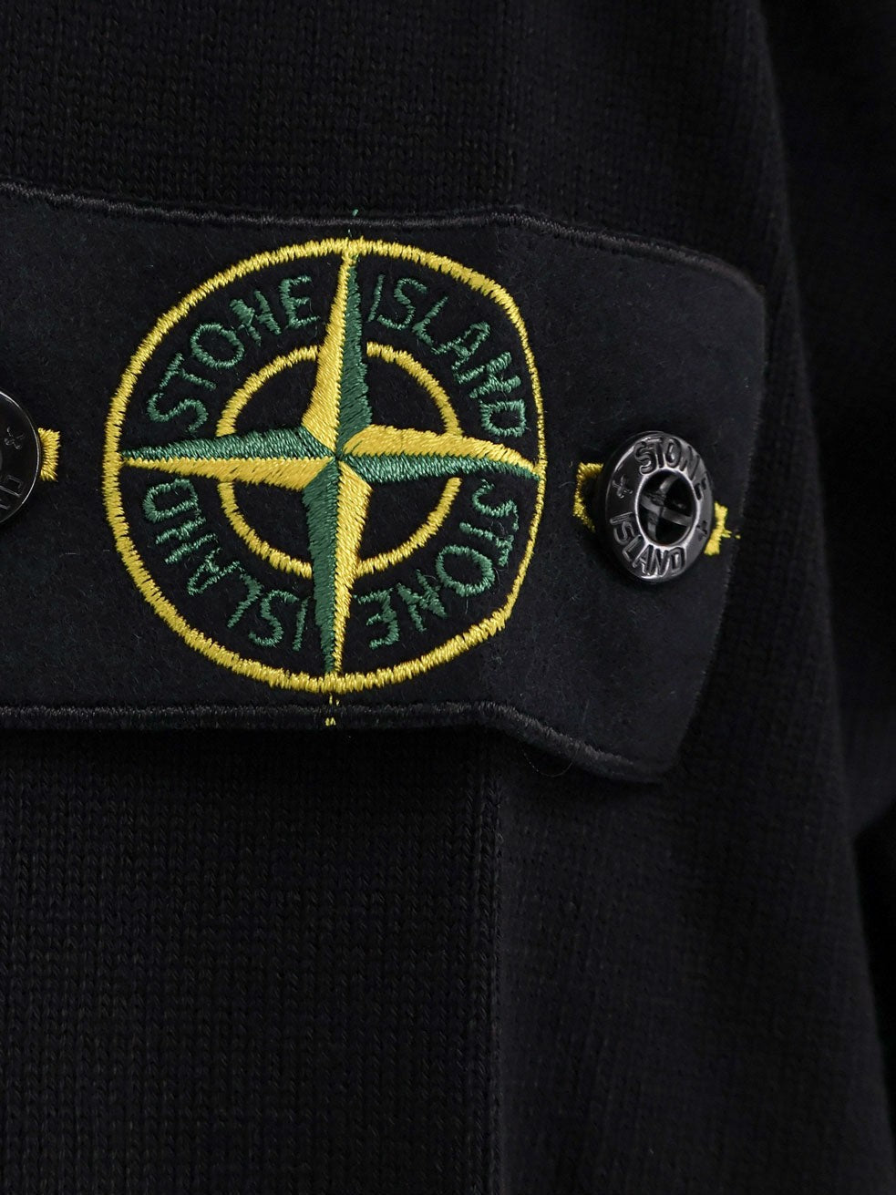 Stone Island - Man - Black - Knit Sweater