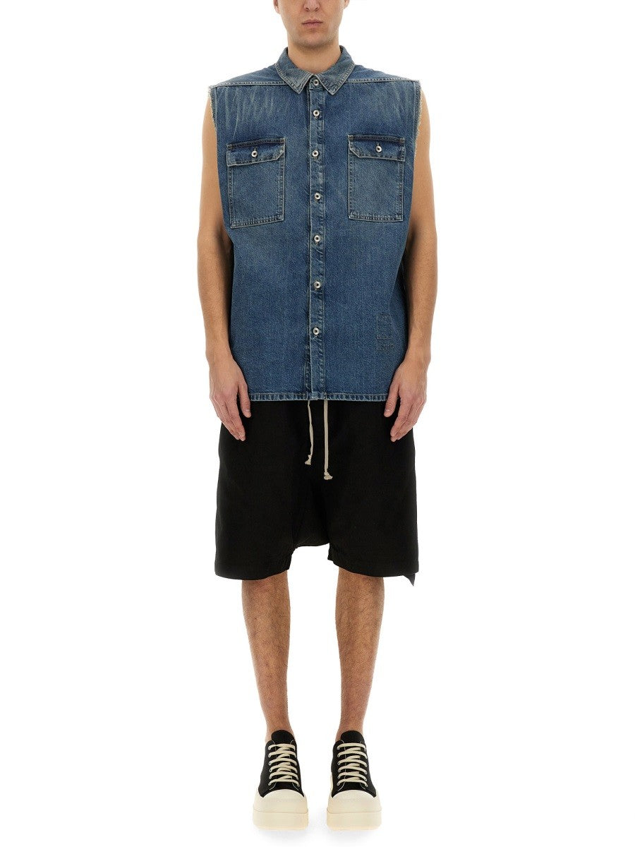 RICK OWENS DRKSHDW - Man - Blue - Shirt