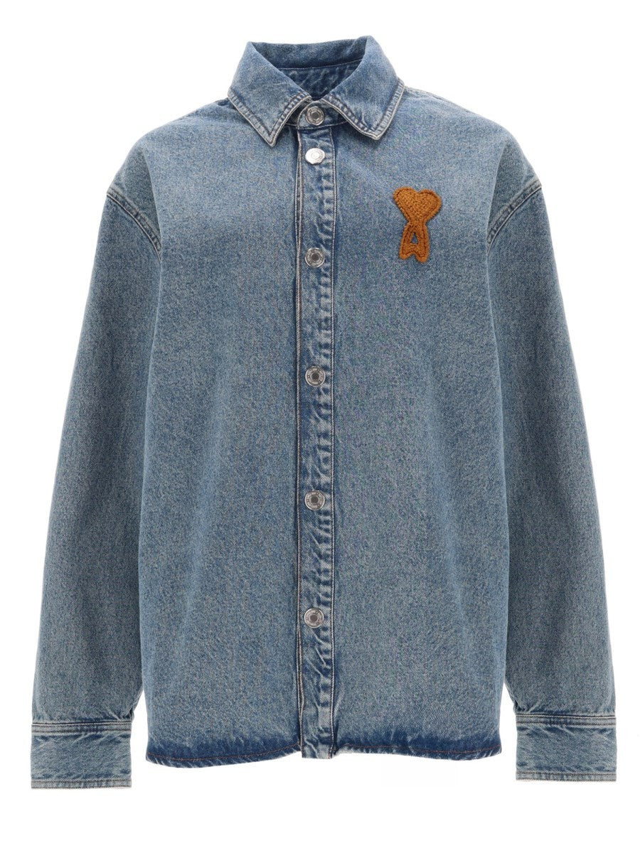 AMI PARIS - Unisex - Blue - Shirt